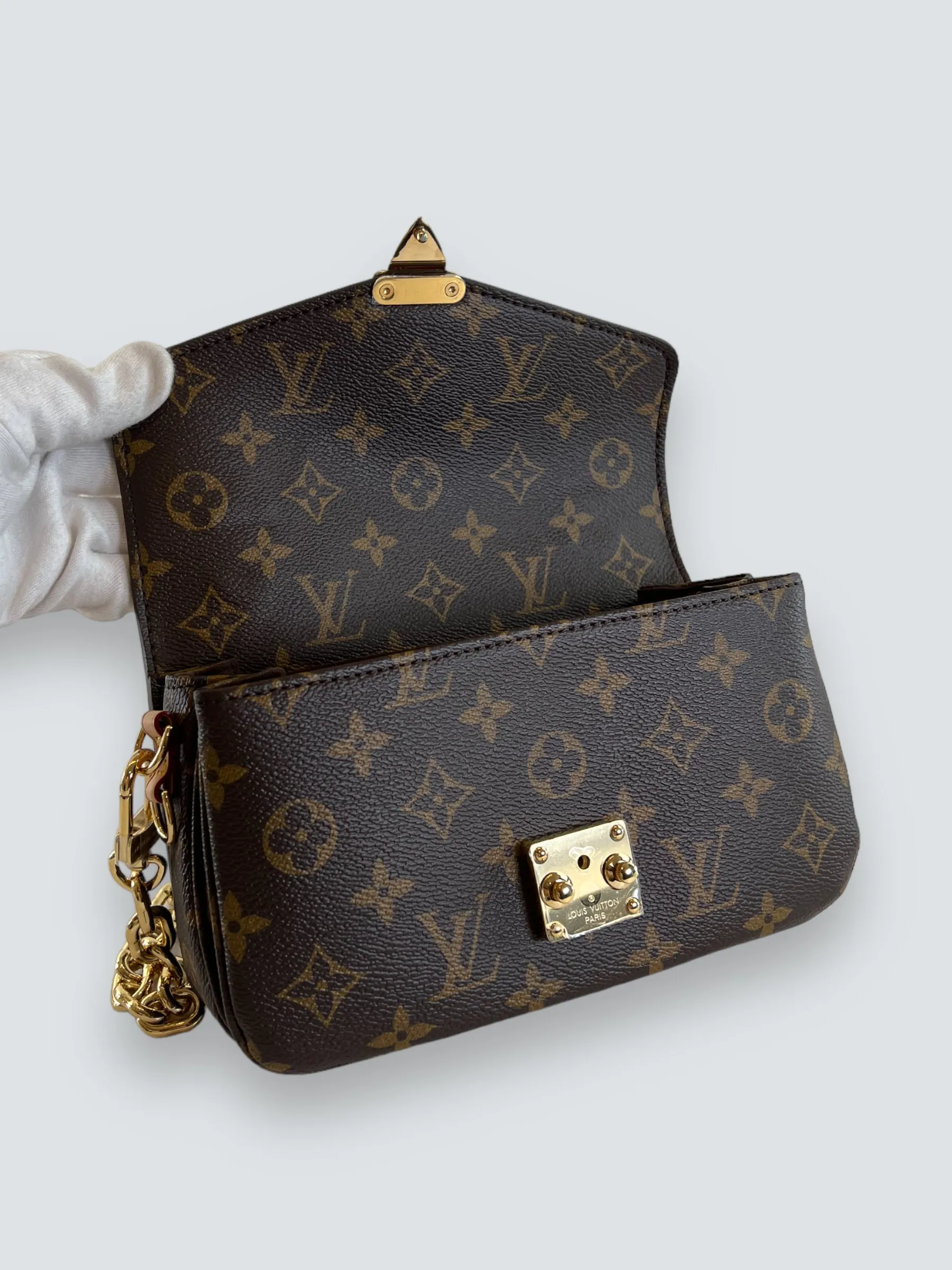 Louis Vuitton Monogram Canvas Pochette Métis East West