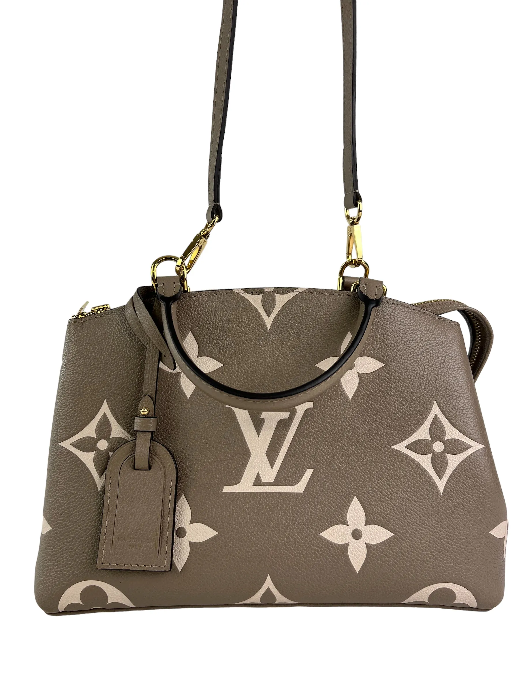 Louis Vuitton Monogram Empriente Leather Petit Palas Tote with Crossbody Strap