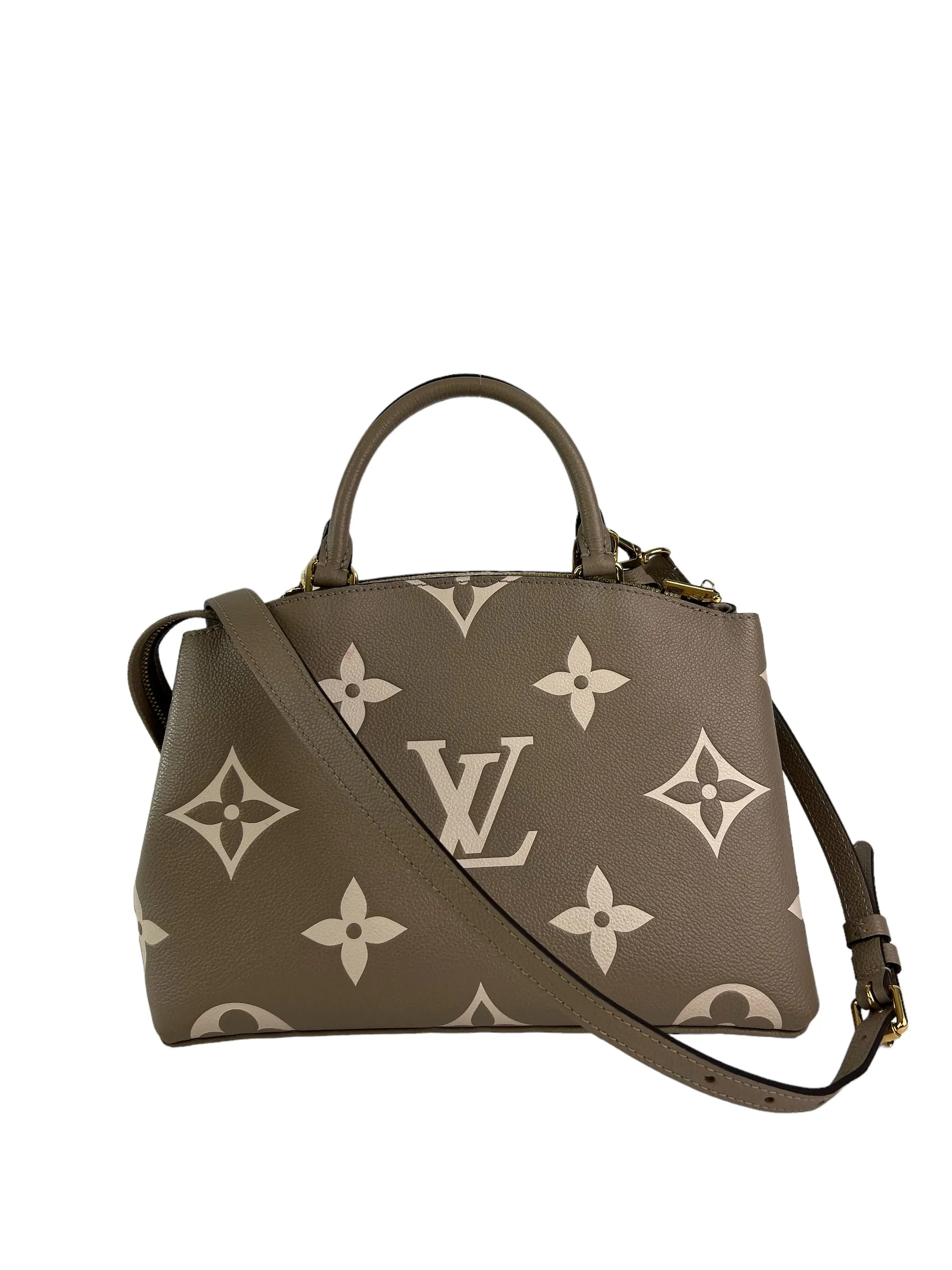 Louis Vuitton Monogram Empriente Leather Petit Palas Tote with Crossbody Strap