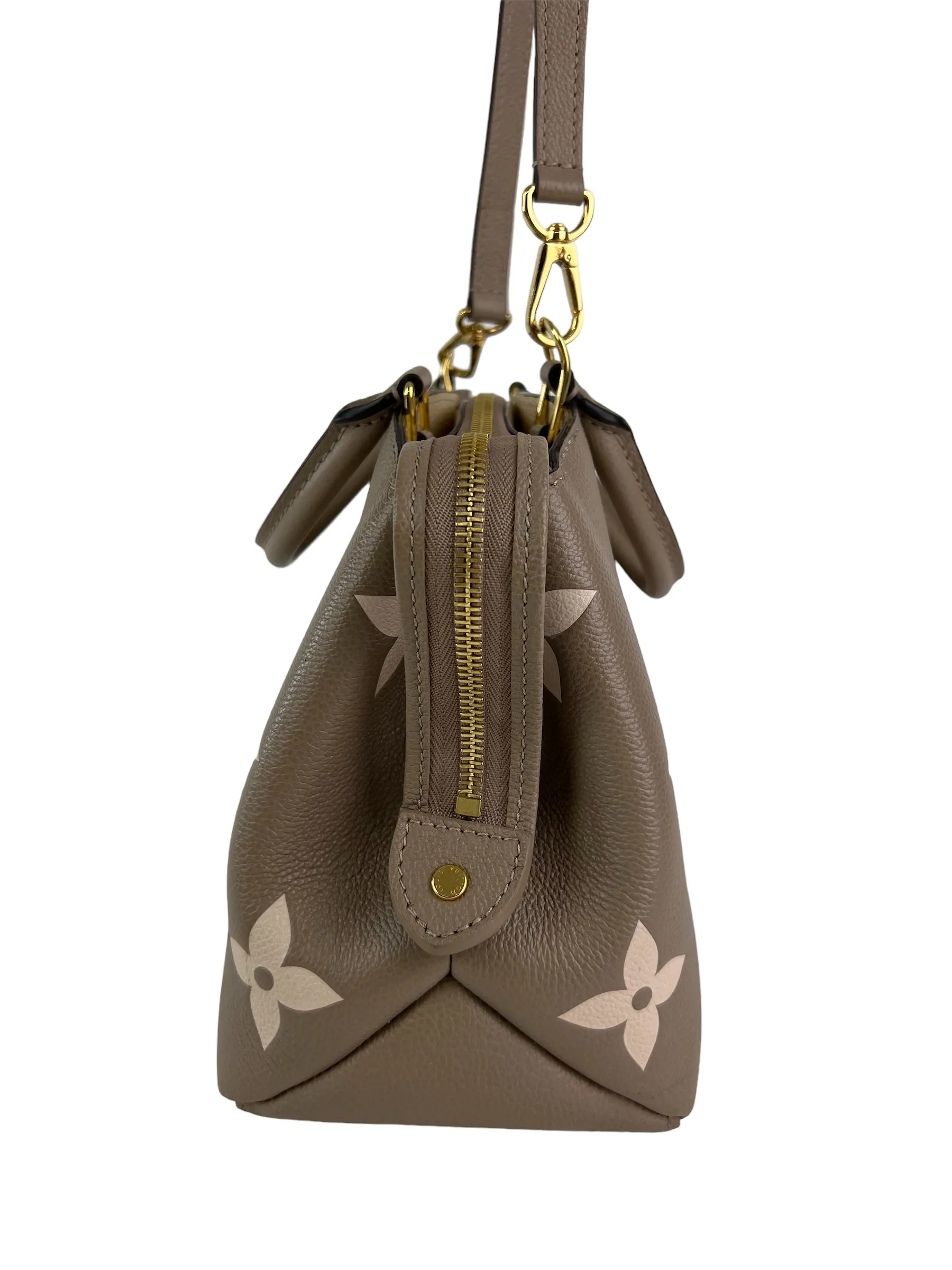 Louis Vuitton Monogram Empriente Leather Petit Palas Tote with Crossbody Strap