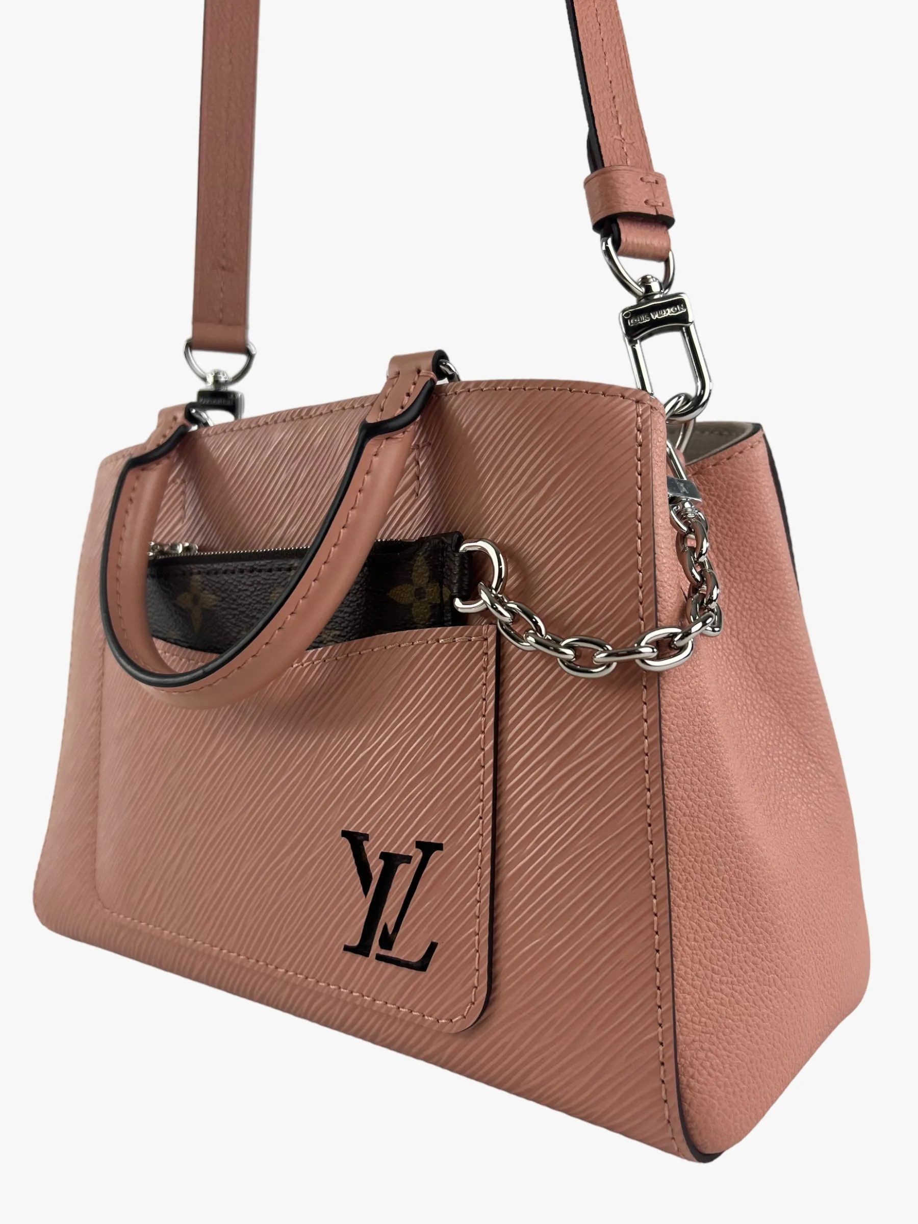 Louis Vuitton Rose Trianon Epi Leather Marelle BB Tote