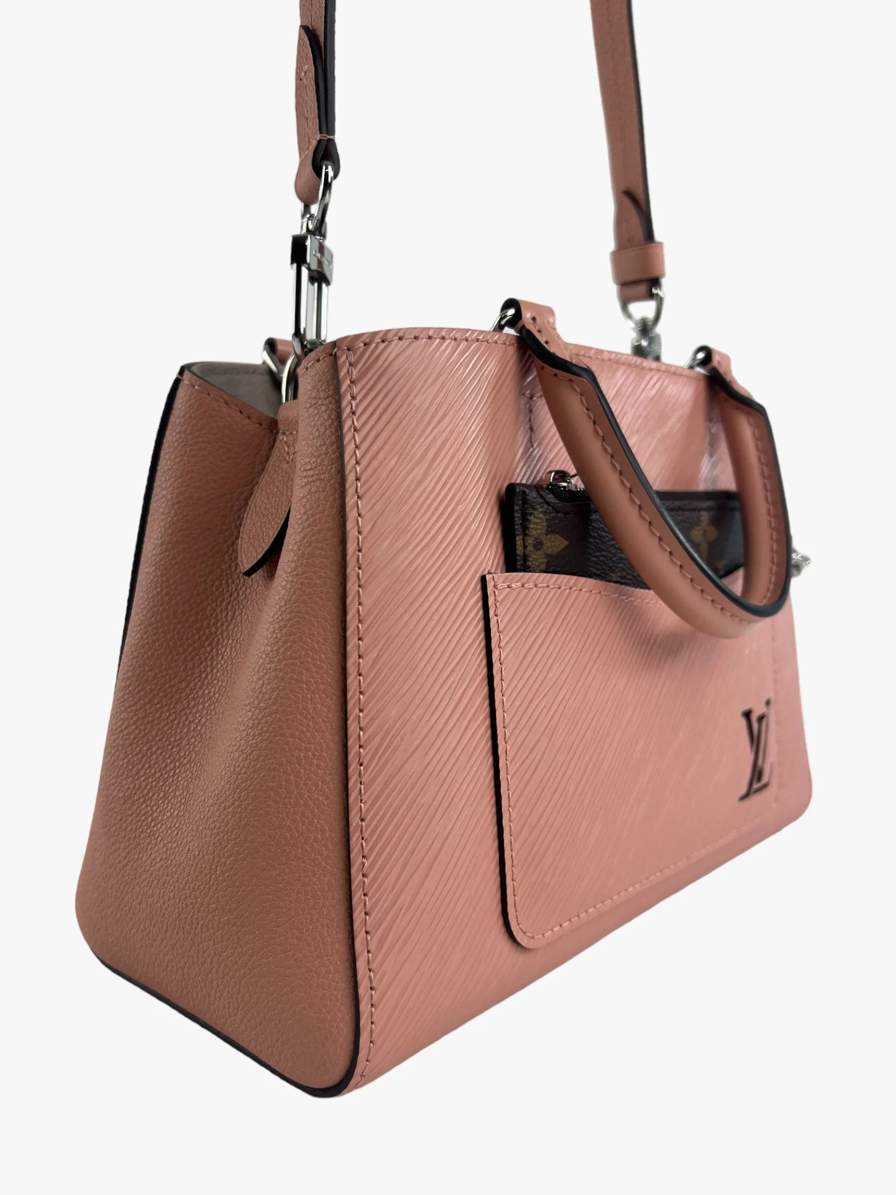 Louis Vuitton Rose Trianon Epi Leather Marelle BB Tote