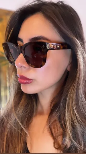 Louis Vuitton Tortoise Shell My Monogram Square Sunglasses