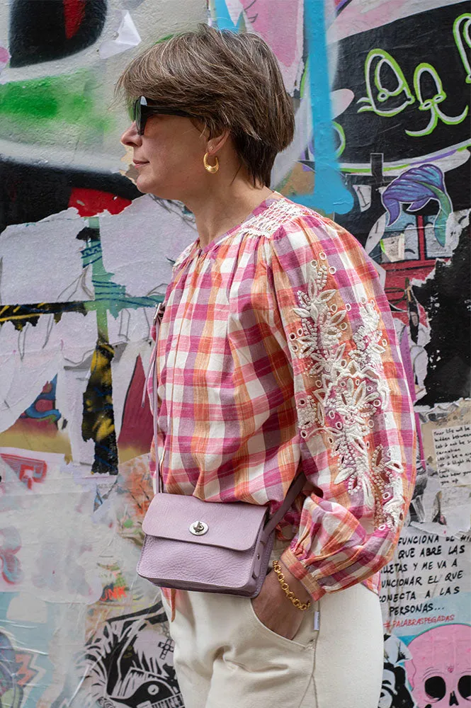 Louise Misha Jeanne Cream Sunset Check Shirt