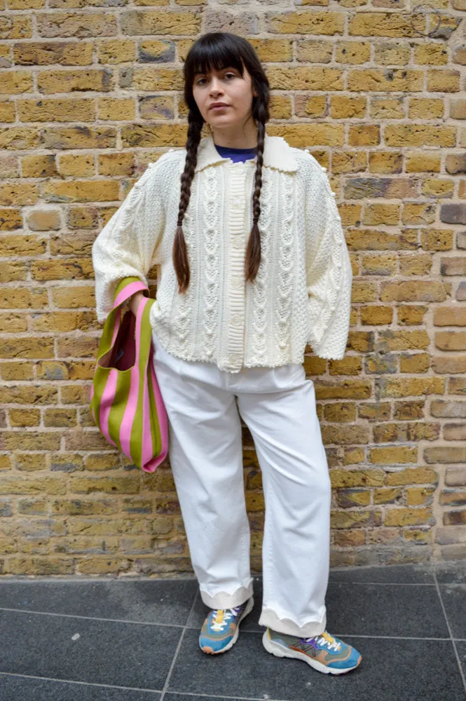 Louise Misha Khellane Cream Cardigan