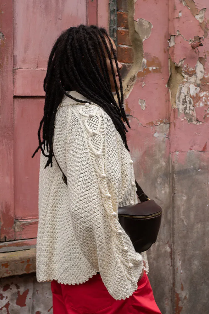 Louise Misha Khellane Cream Cardigan