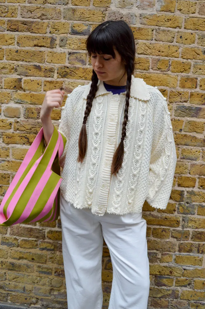 Louise Misha Khellane Cream Cardigan