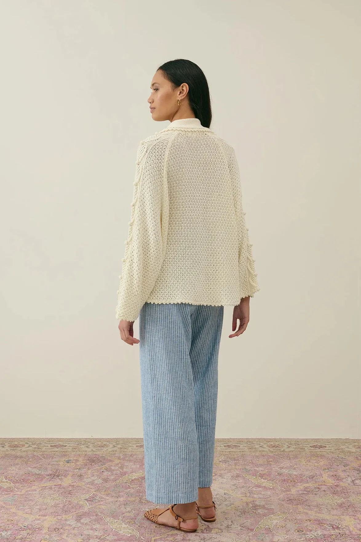 Louise Misha Khellane Cream Cardigan