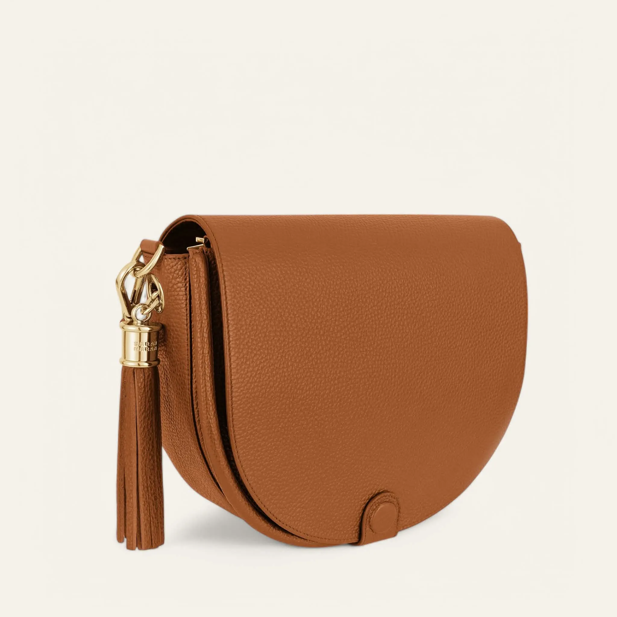 Luna Satchel | Tan with Gold hardware