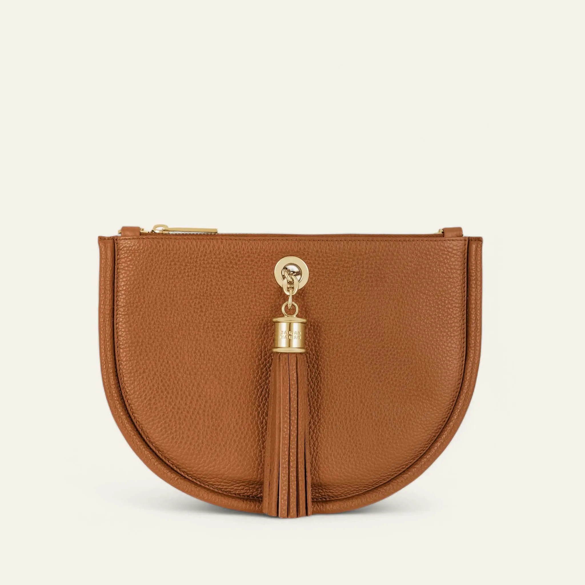 Luna Satchel | Tan with Gold hardware