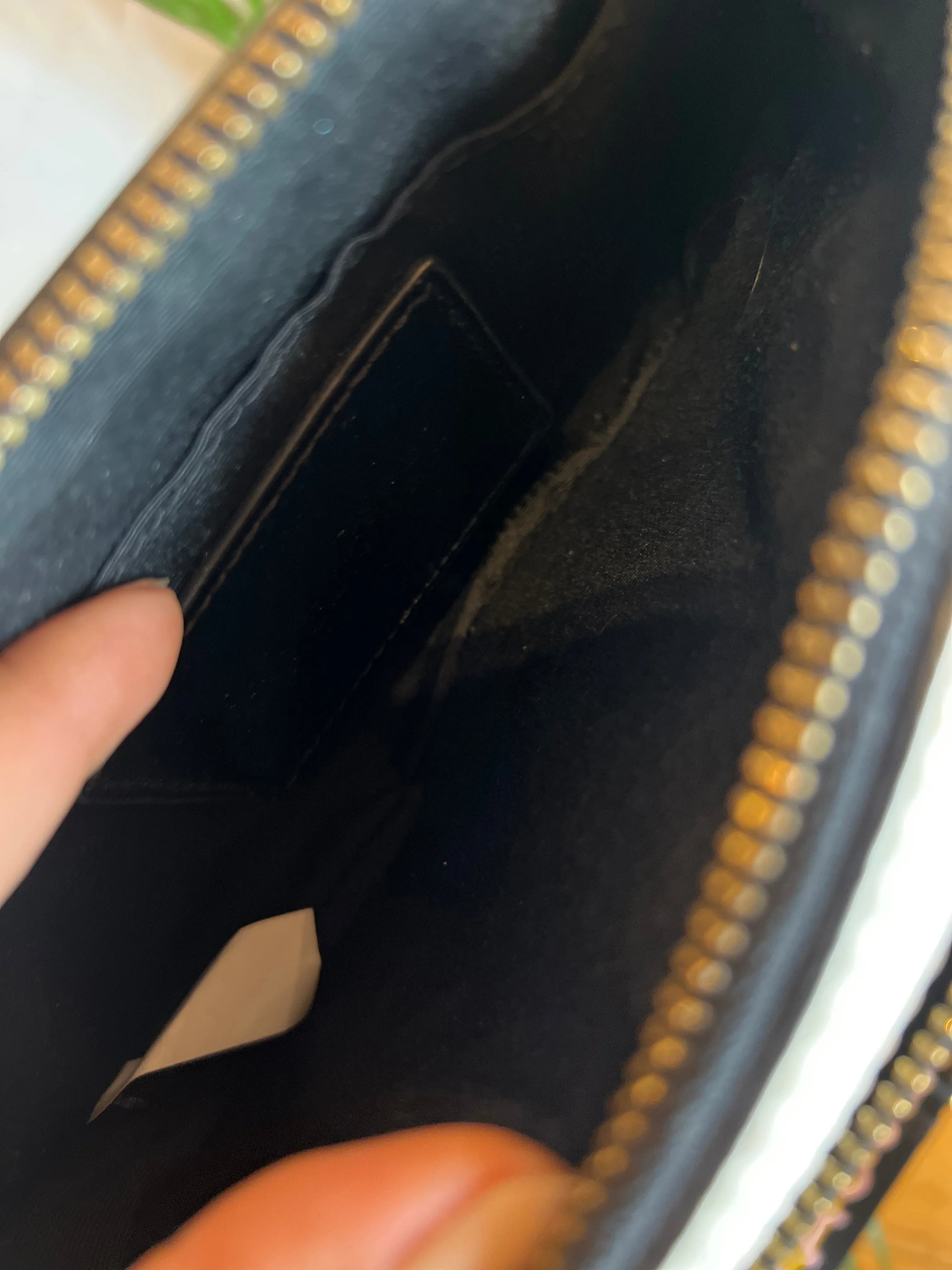 Marc Jacobs Black & Grey Leather Snapshot