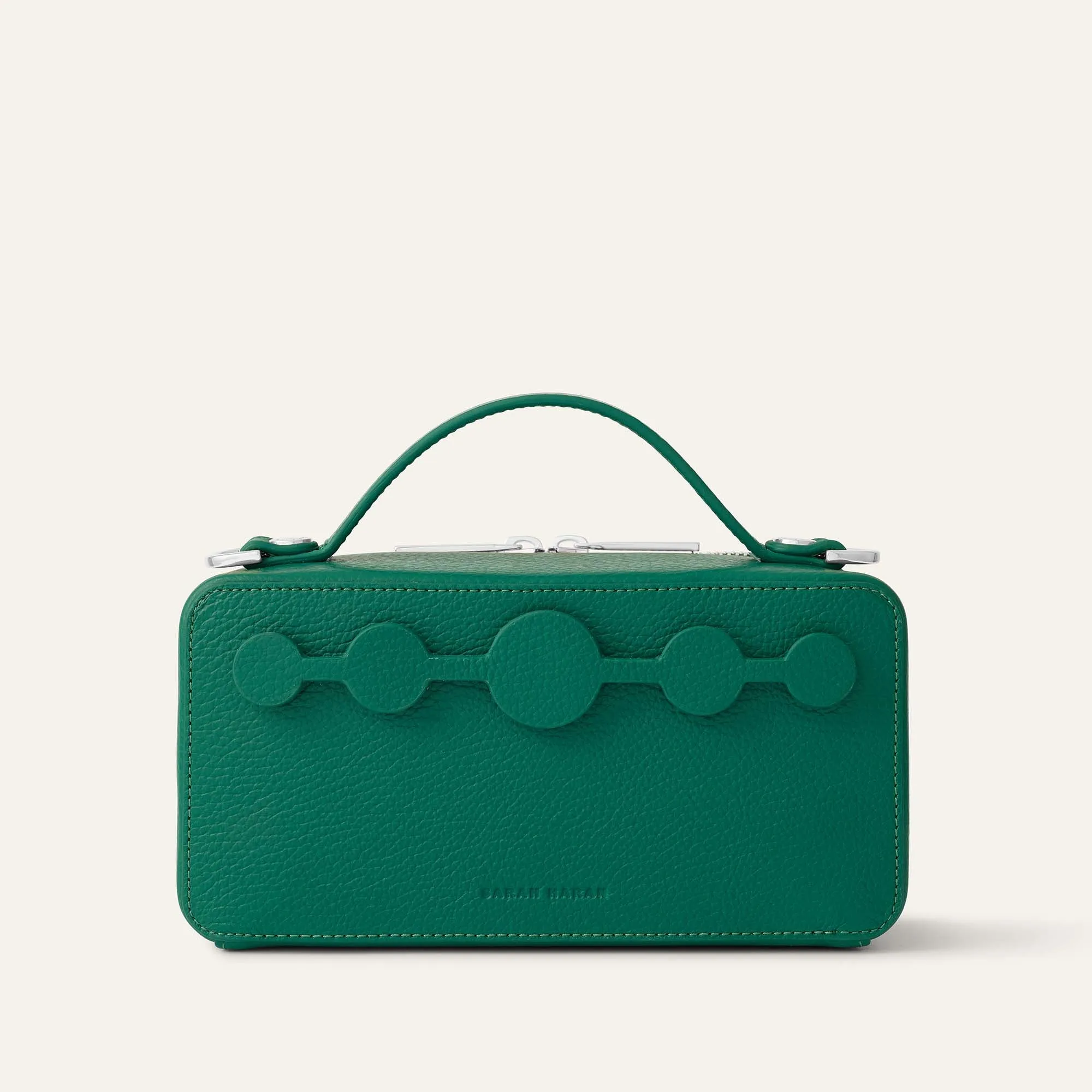 Marie Handbag | Evergreen with Silver hardware