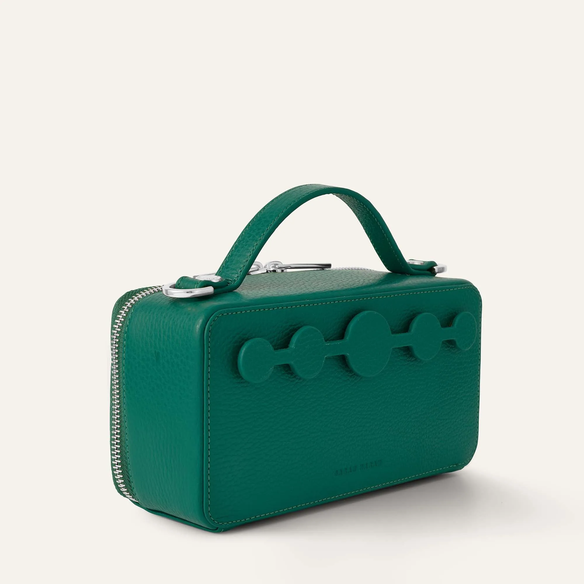 Marie Handbag | Evergreen with Silver hardware