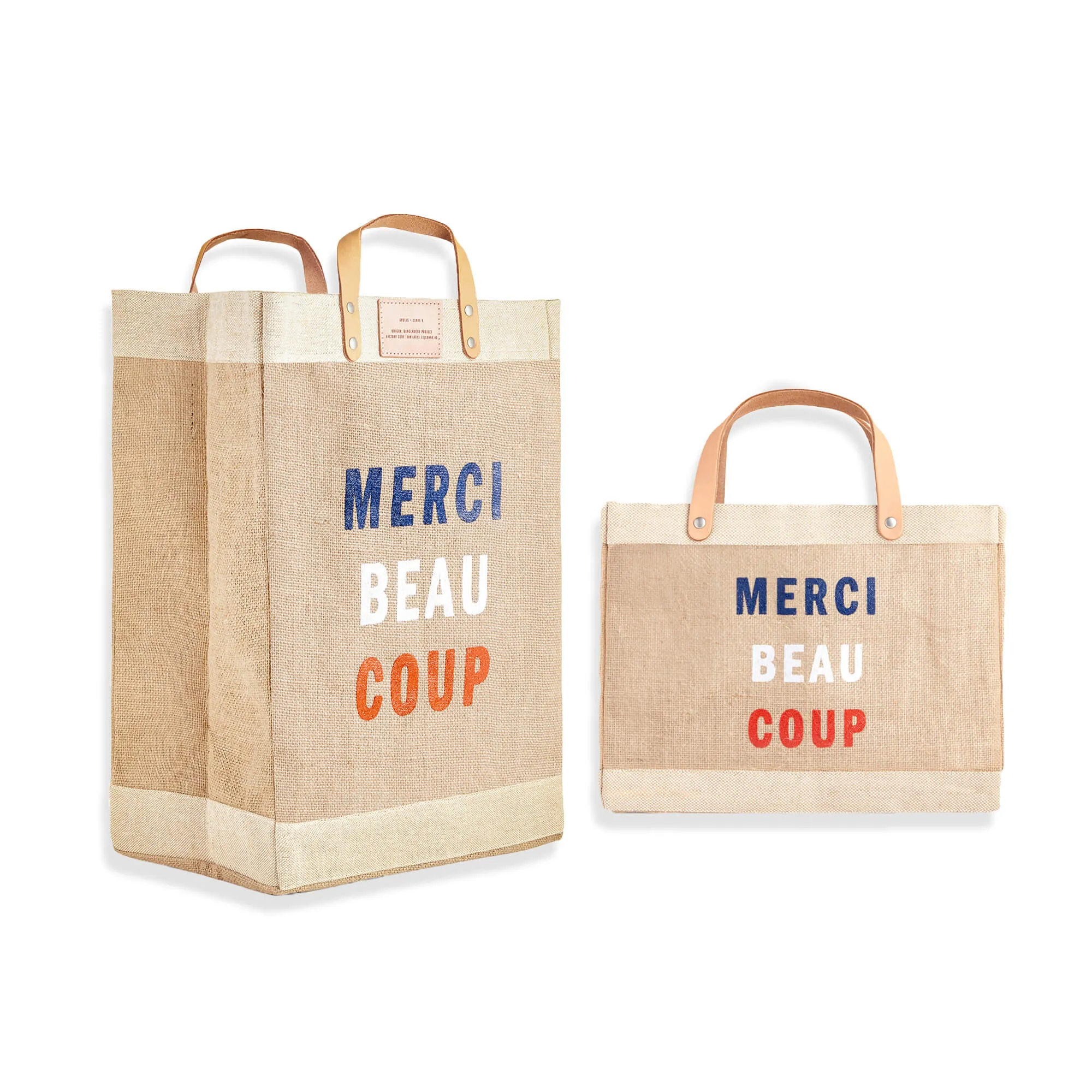 Market Bag in Natural for Clare V. Merci Beau Coup