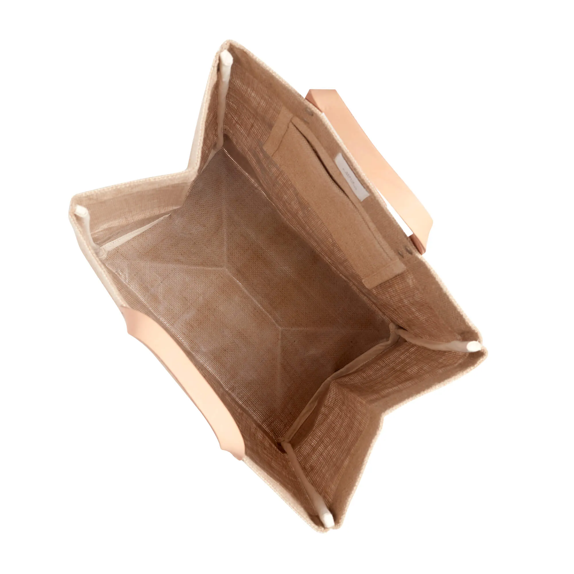 Market Bag in Natural LA Black Print by Geoff McFetridge