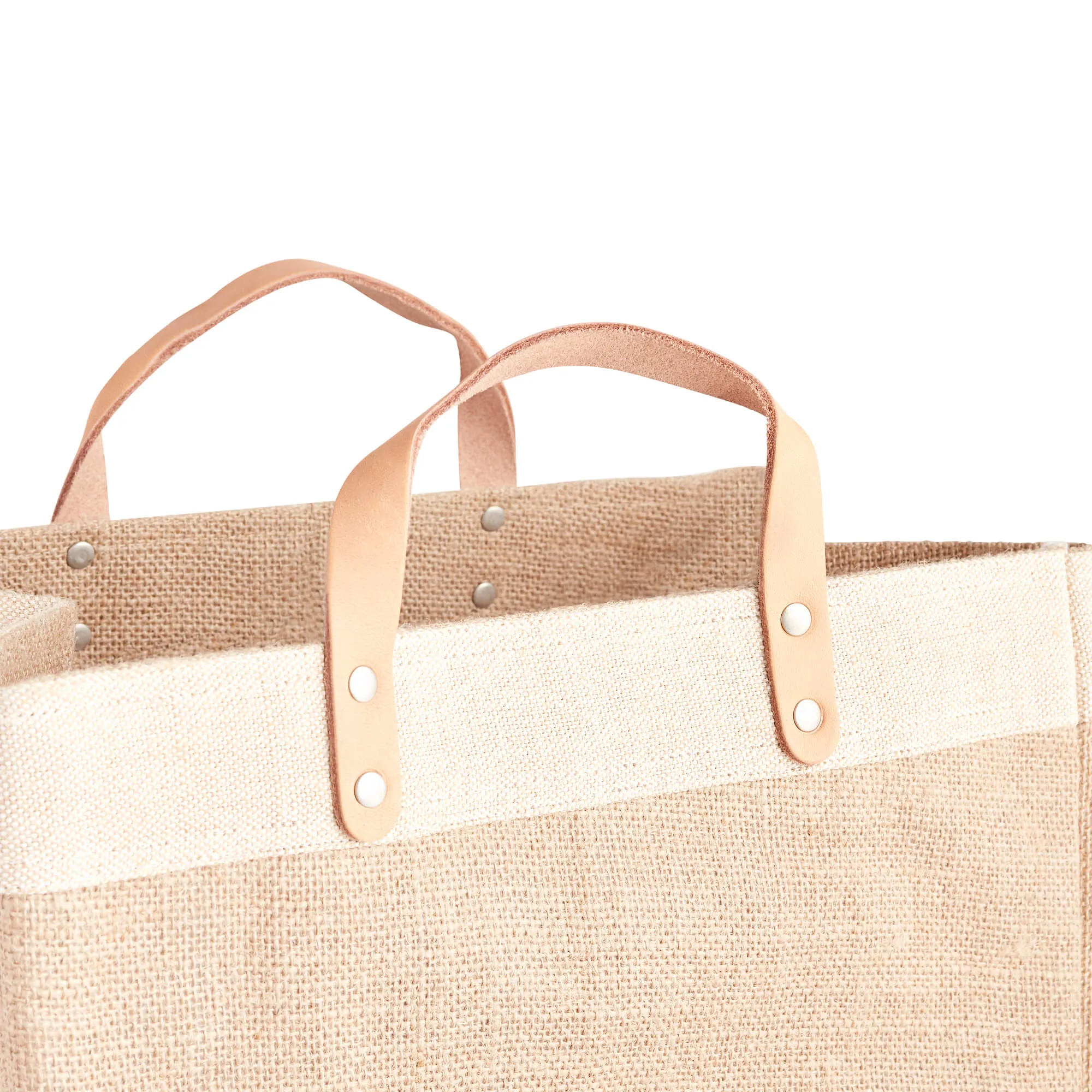 Market Bag in Natural LA Black Print by Geoff McFetridge