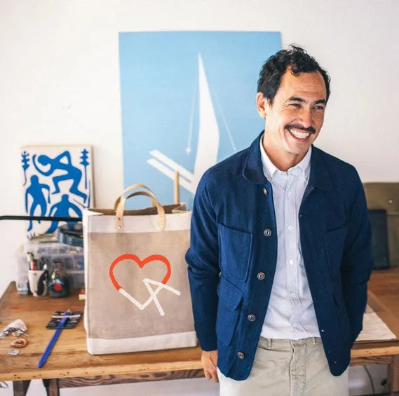 Market Bag in Natural LA by Geoff McFetridge