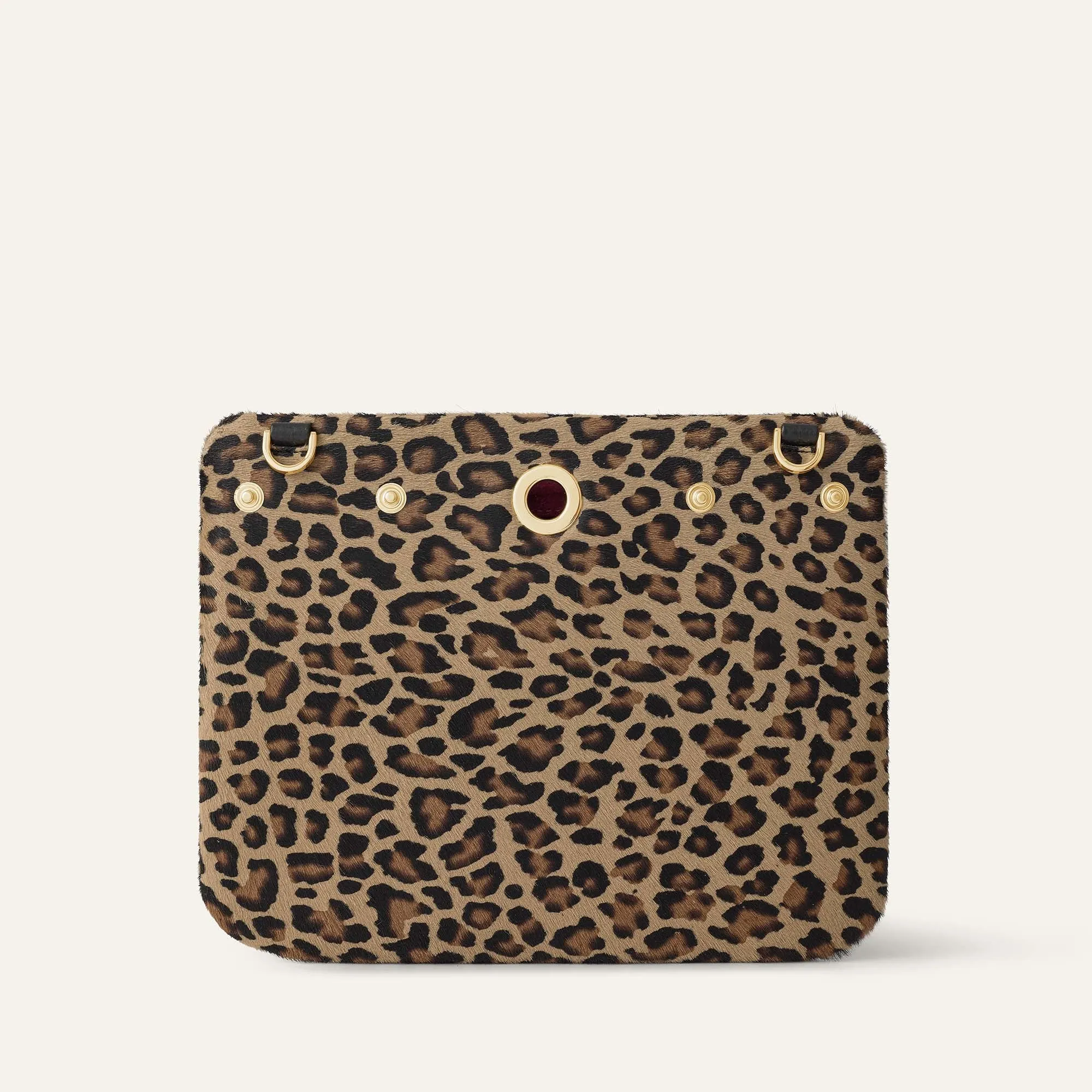 Mia Pouch | Leopard Calf with Gold hardware