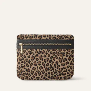 Mia Pouch | Leopard Calf with Gold hardware