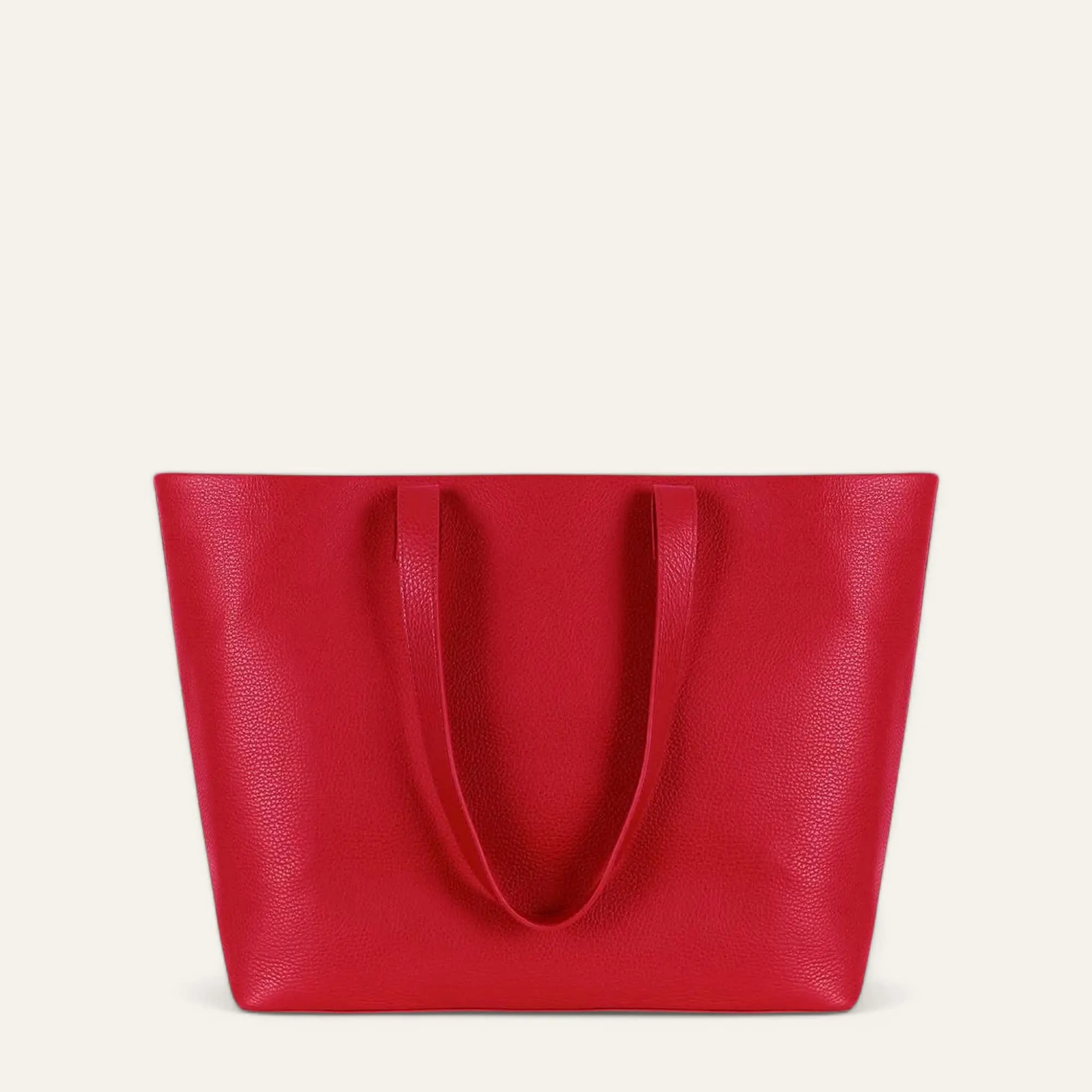 Michelle Tote | Pillarbox Red with Silver hardware