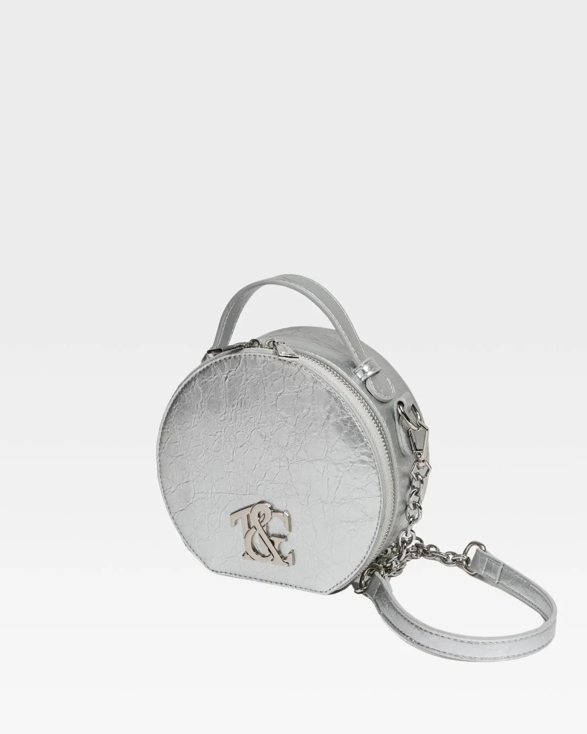 Mini Crossbody Bag in Silver