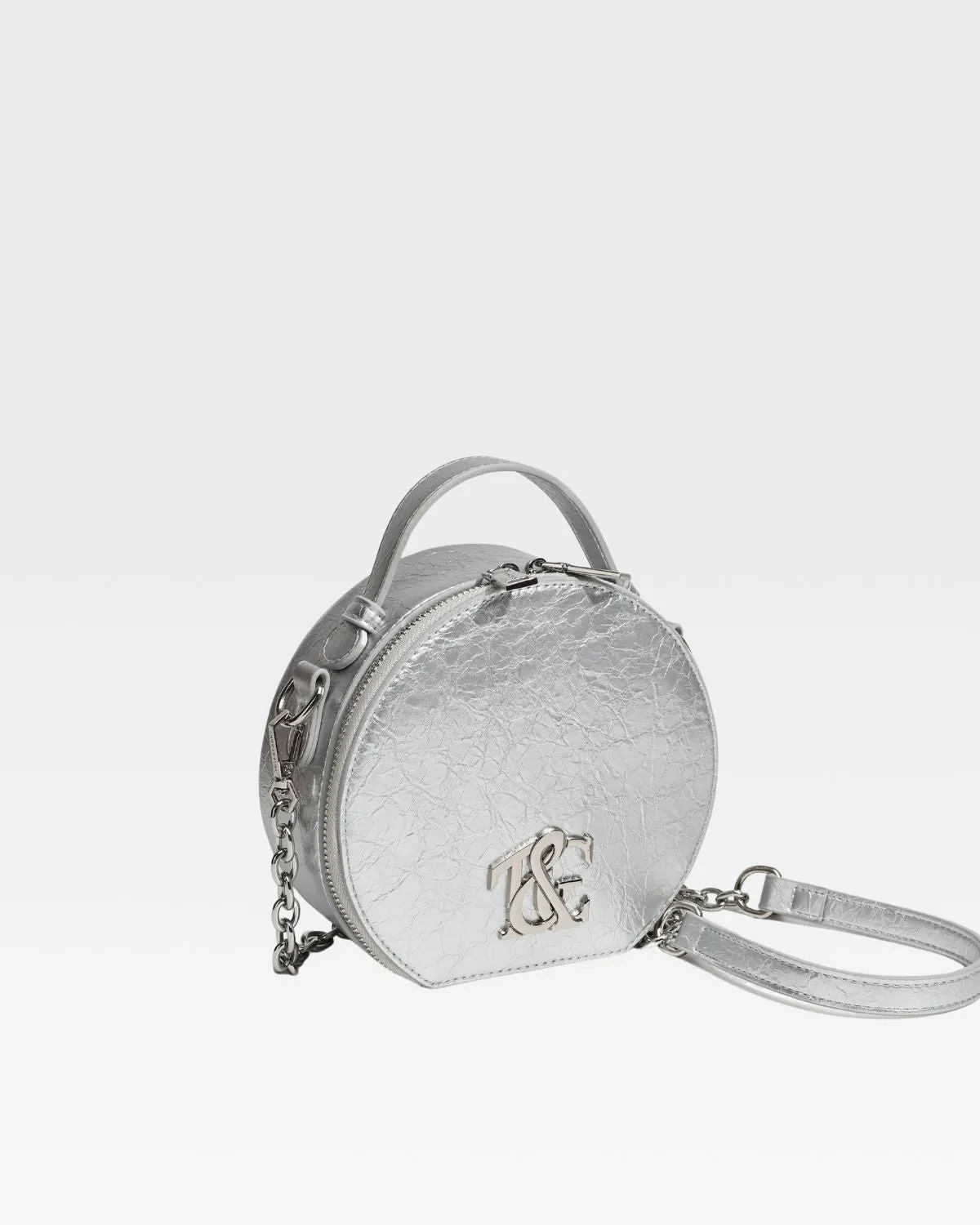 Mini Crossbody Bag in Silver
