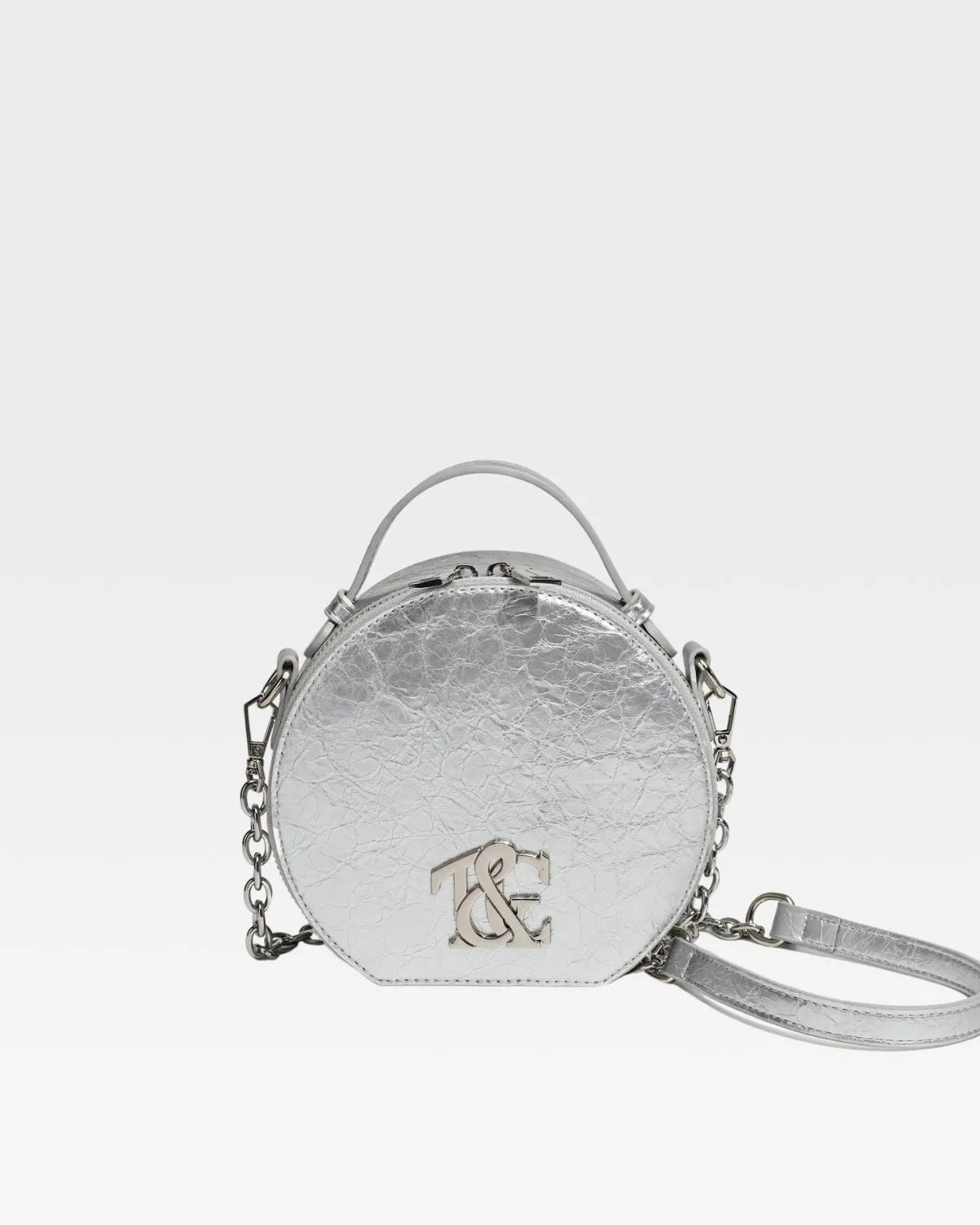 Mini Crossbody Bag in Silver