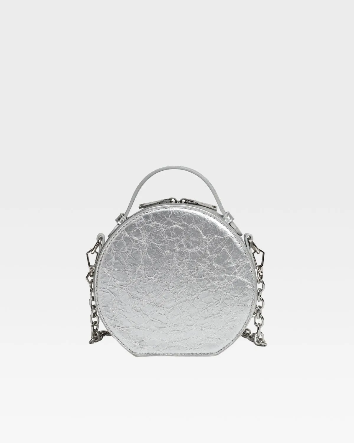 Mini Crossbody Bag in Silver