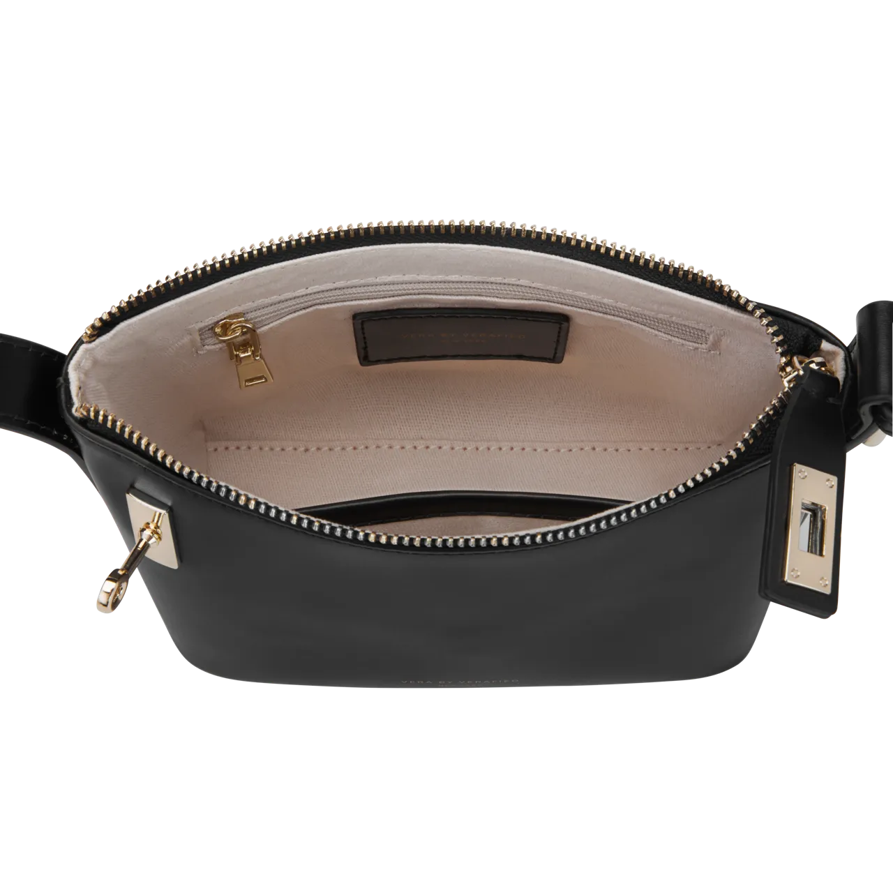 Mini Gold Black Hobo Bag