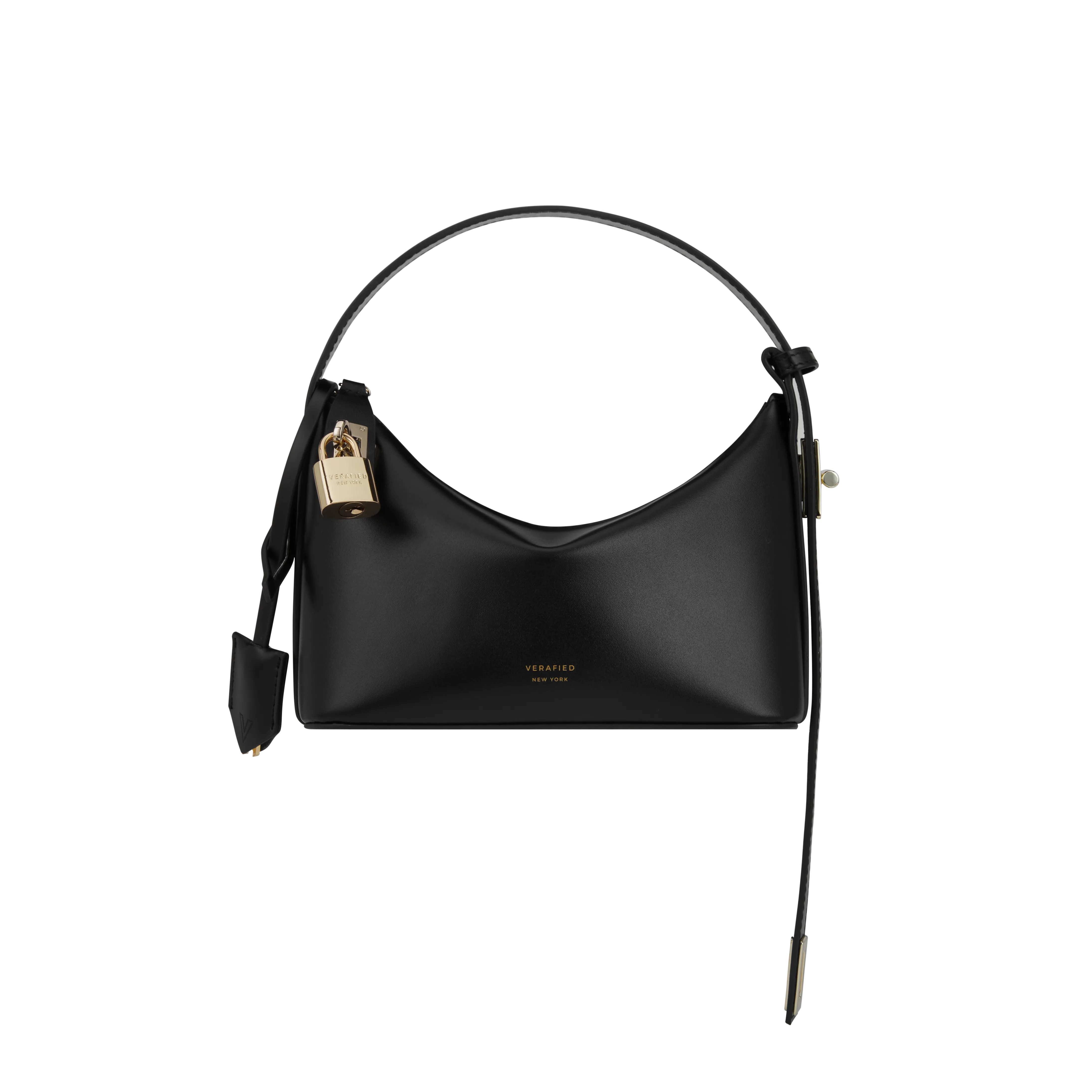 Mini Gold Black Hobo Bag