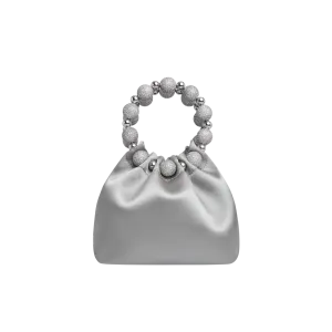 Mini Silver Diamond Handbag
