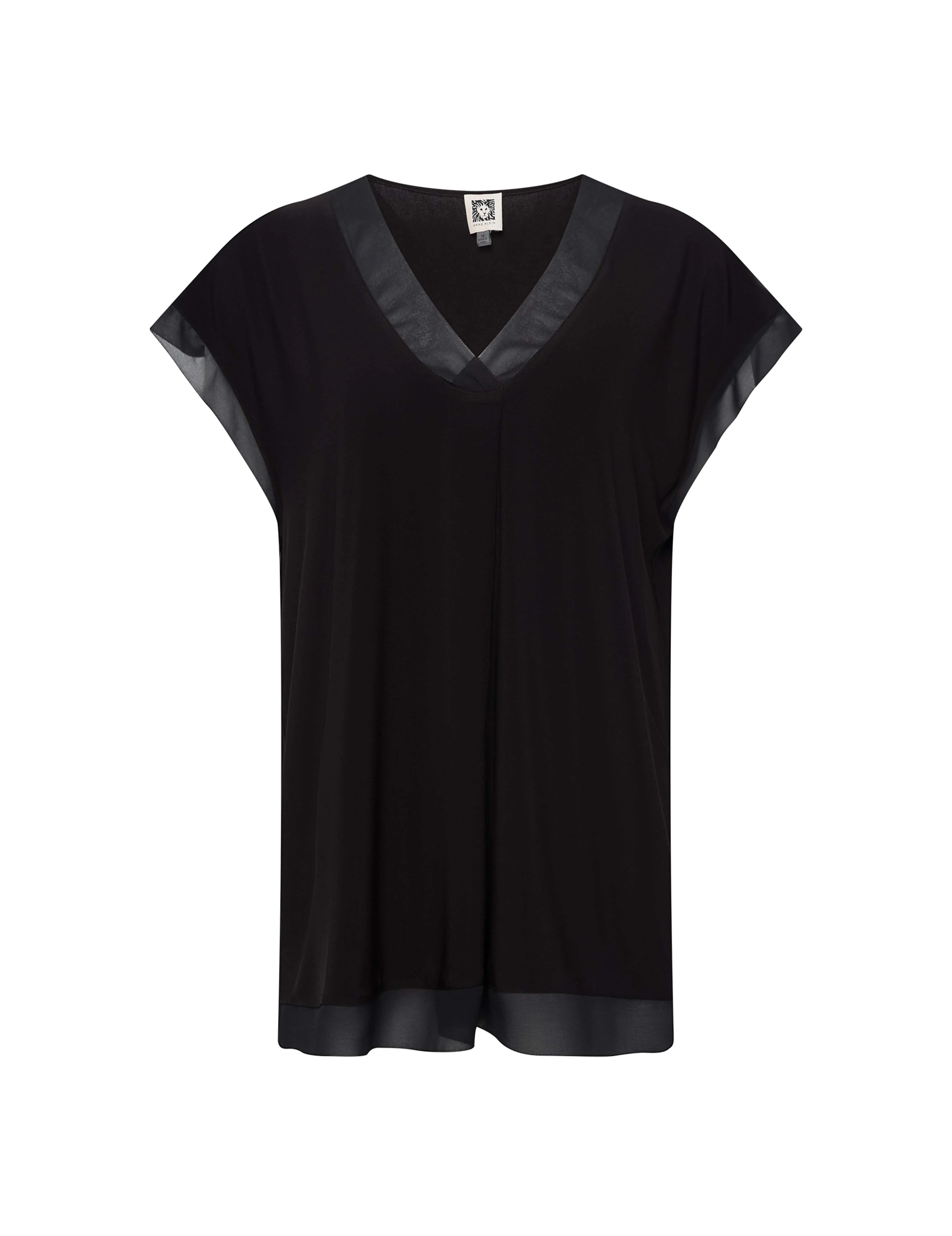 Mixed Media Pleat Front Shell
