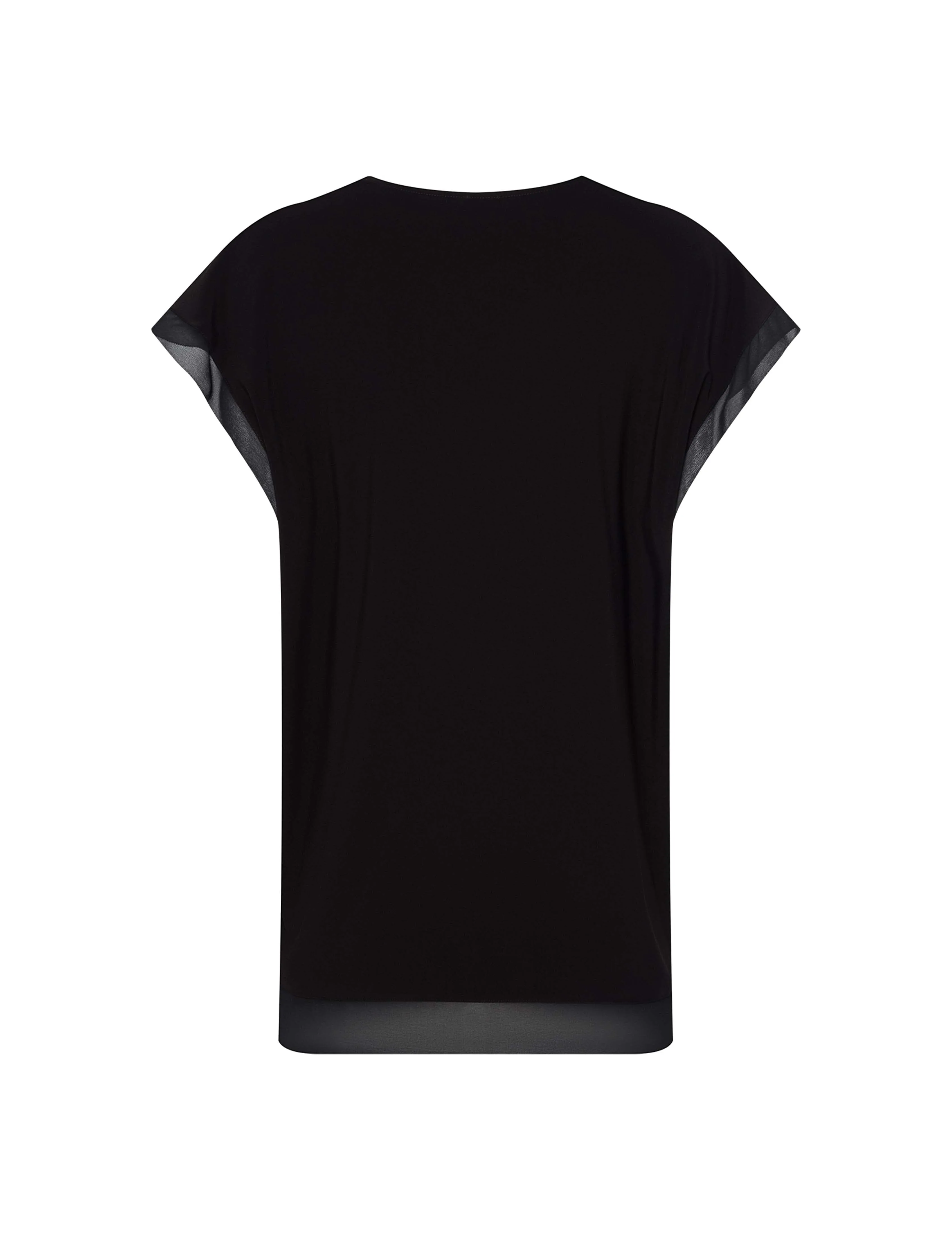 Mixed Media Pleat Front Shell