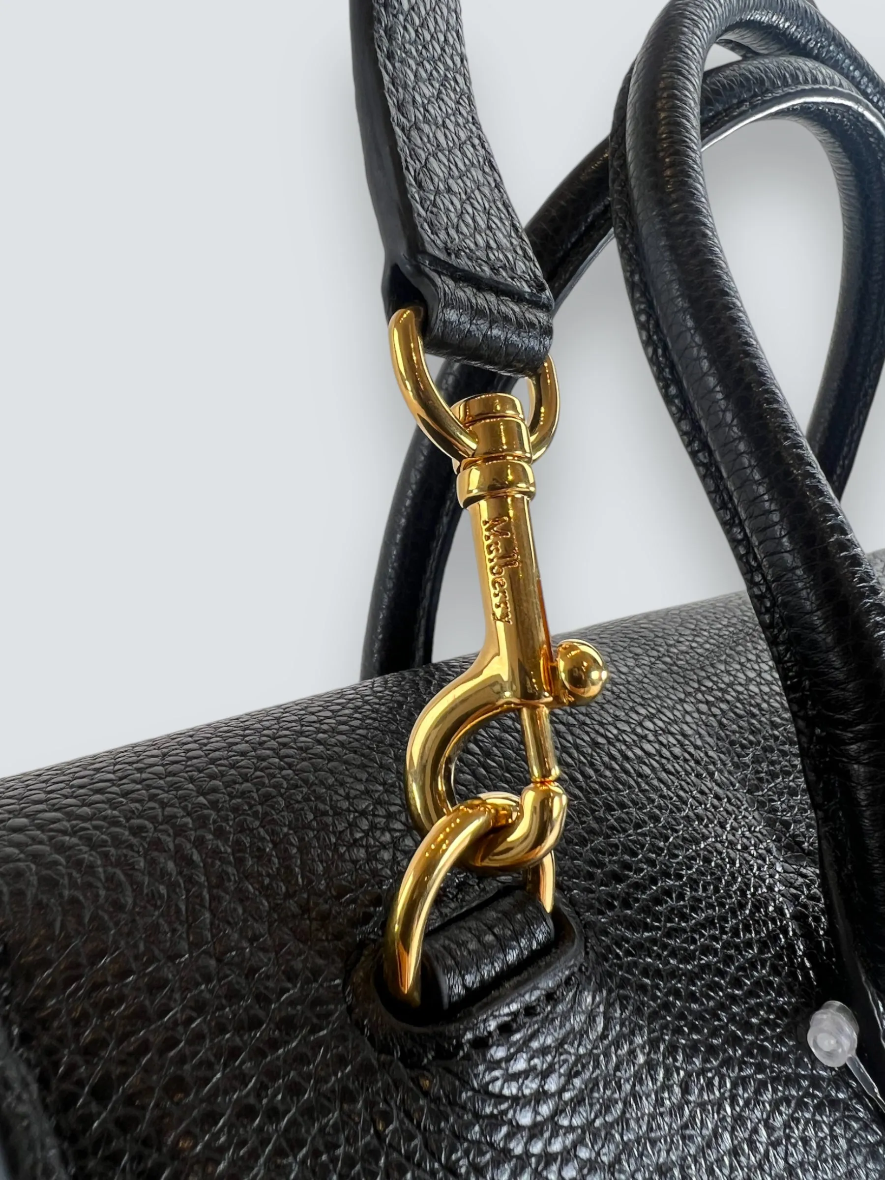 Mulberry Black Leather Baywater Shoulder Tote