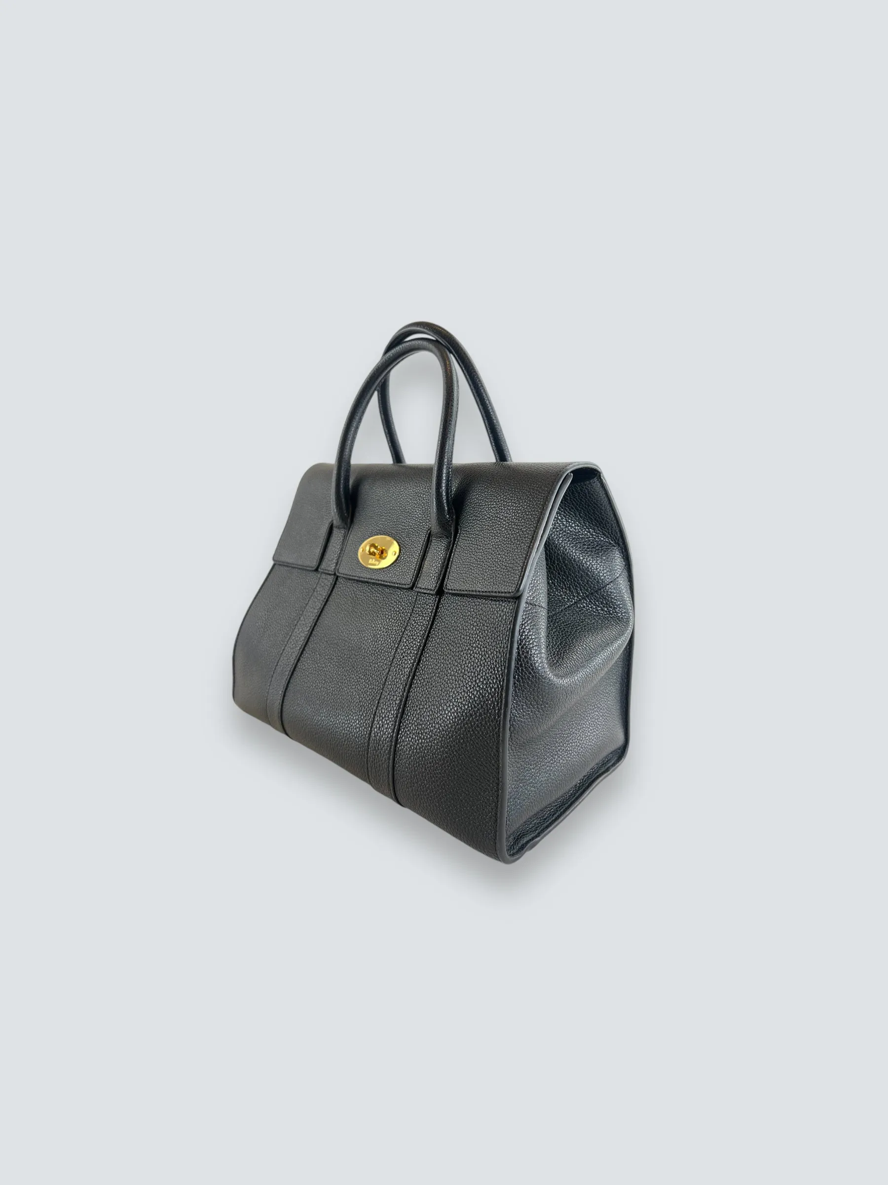 Mulberry Black Leather Baywater Shoulder Tote