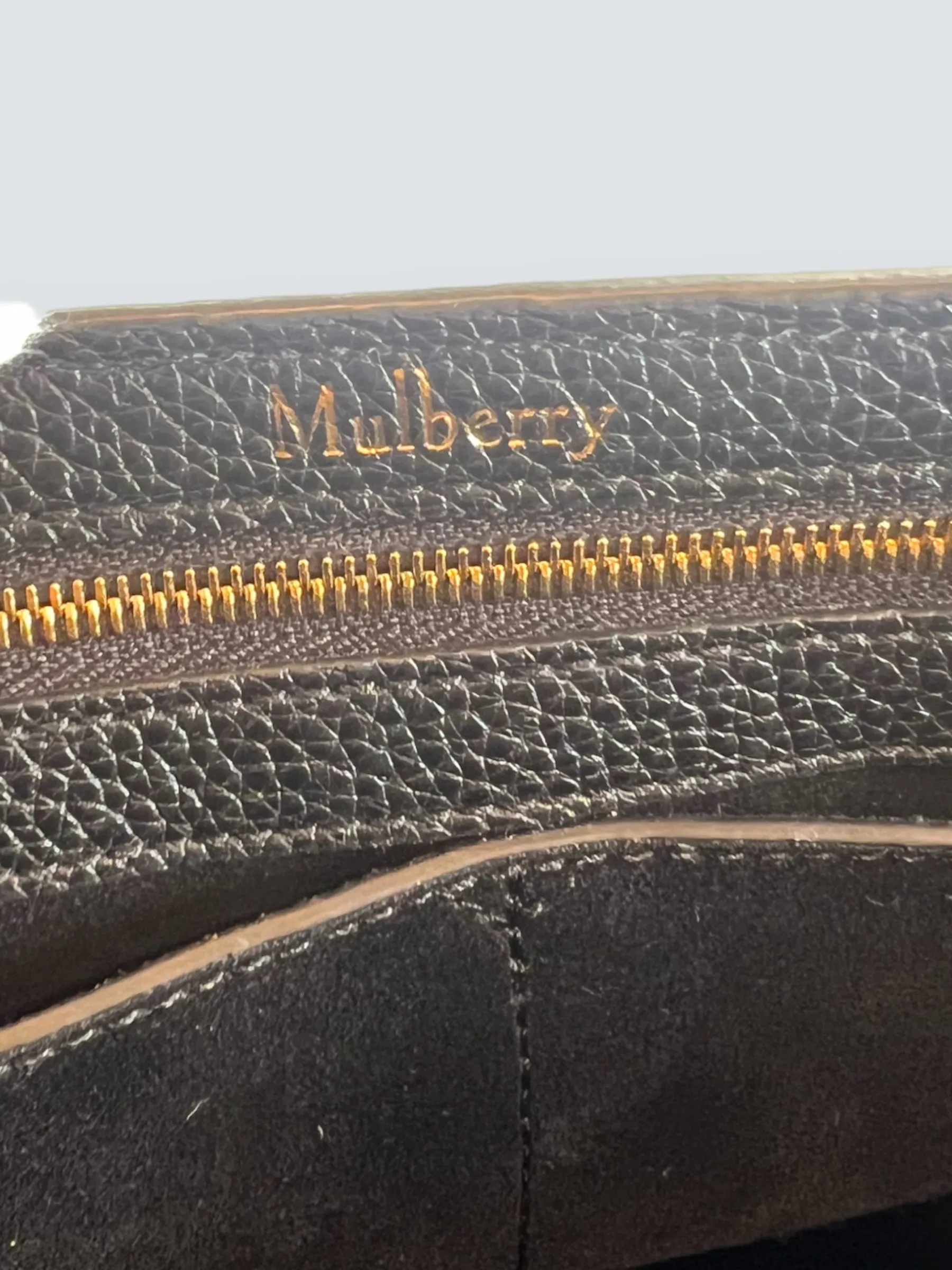 Mulberry Black Leather Baywater Shoulder Tote