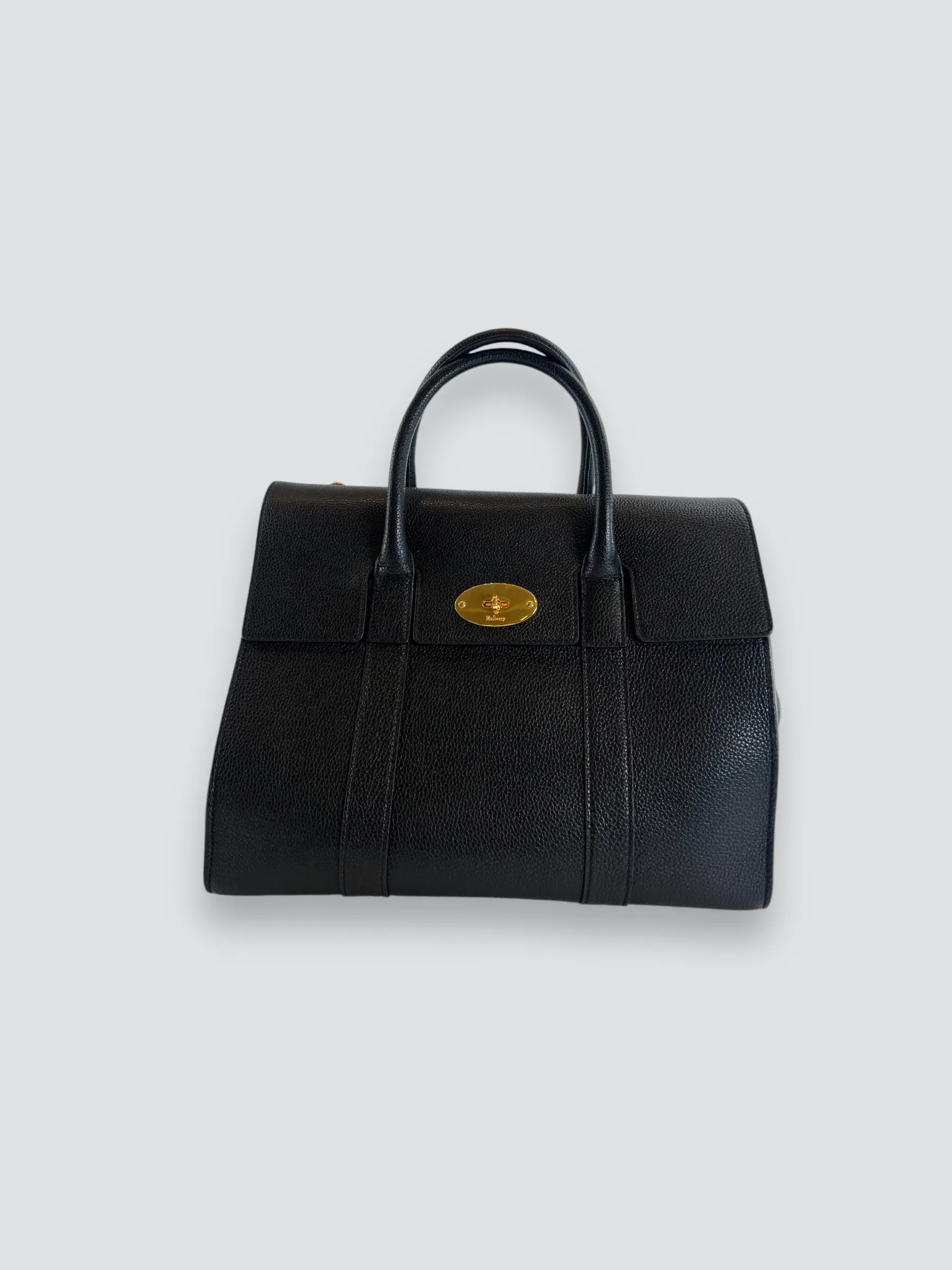 Mulberry Black Leather Baywater Shoulder Tote
