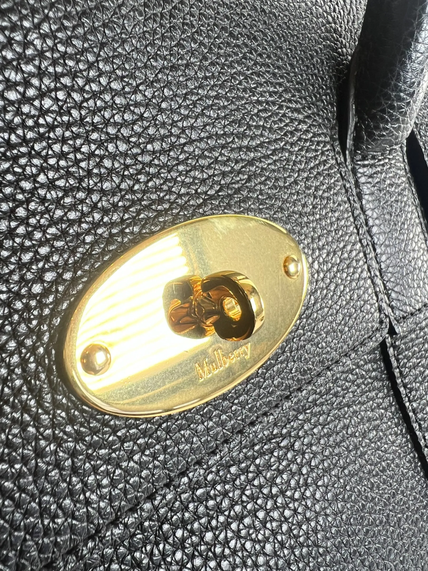 Mulberry Black Leather Baywater Shoulder Tote