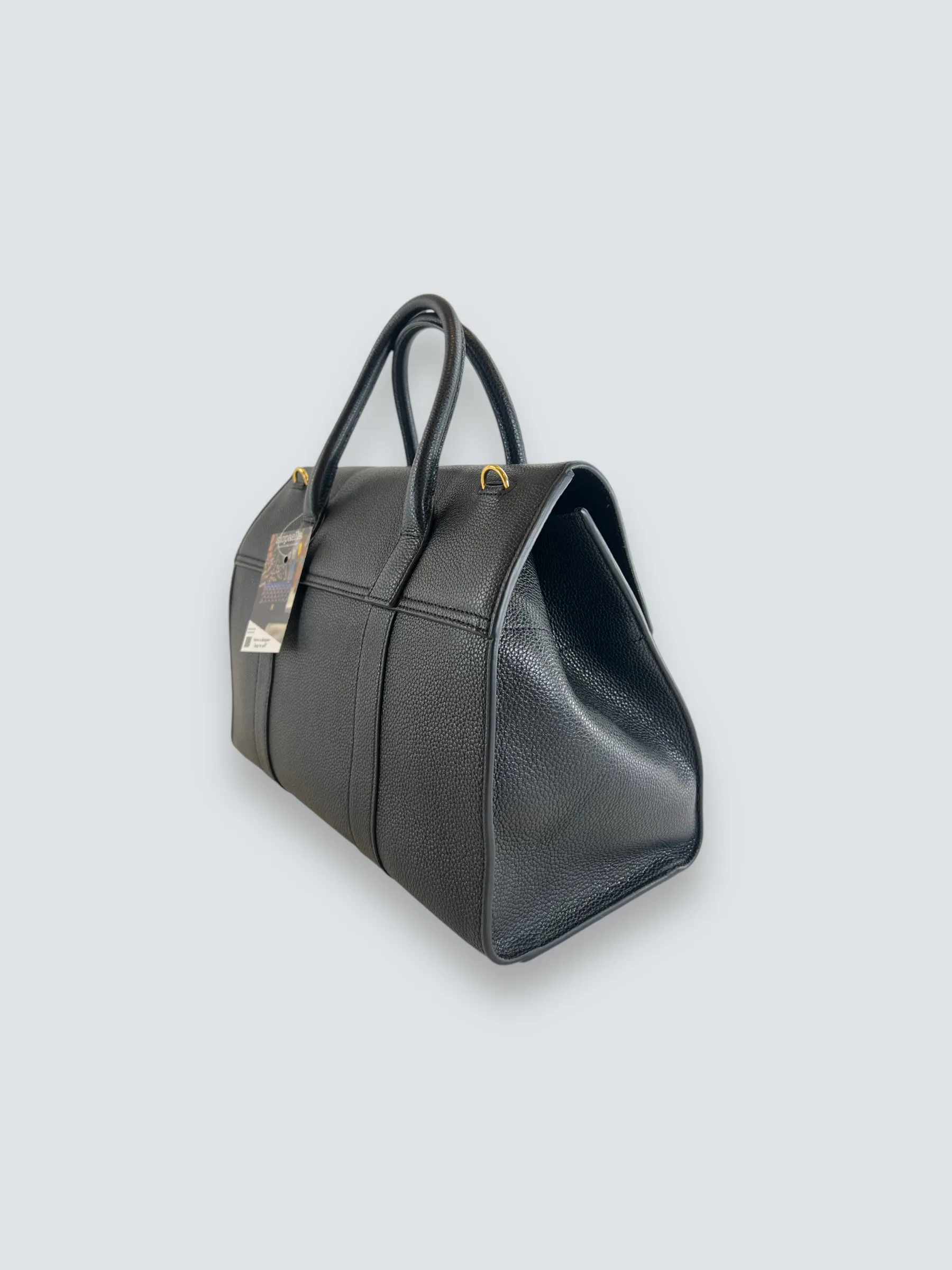 Mulberry Black Leather Baywater Shoulder Tote