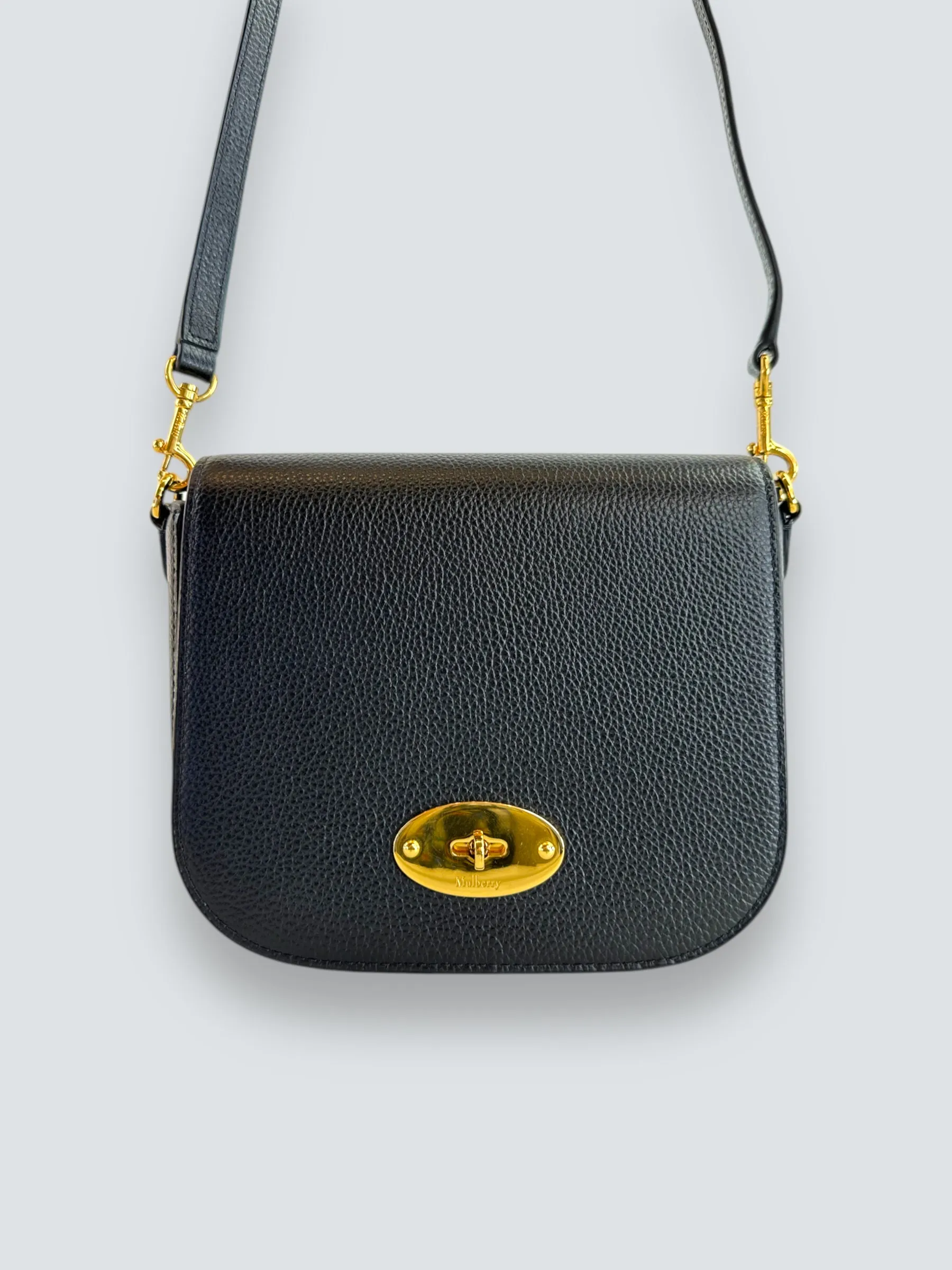 Mulberry Black Leather Small Darley Crossbody