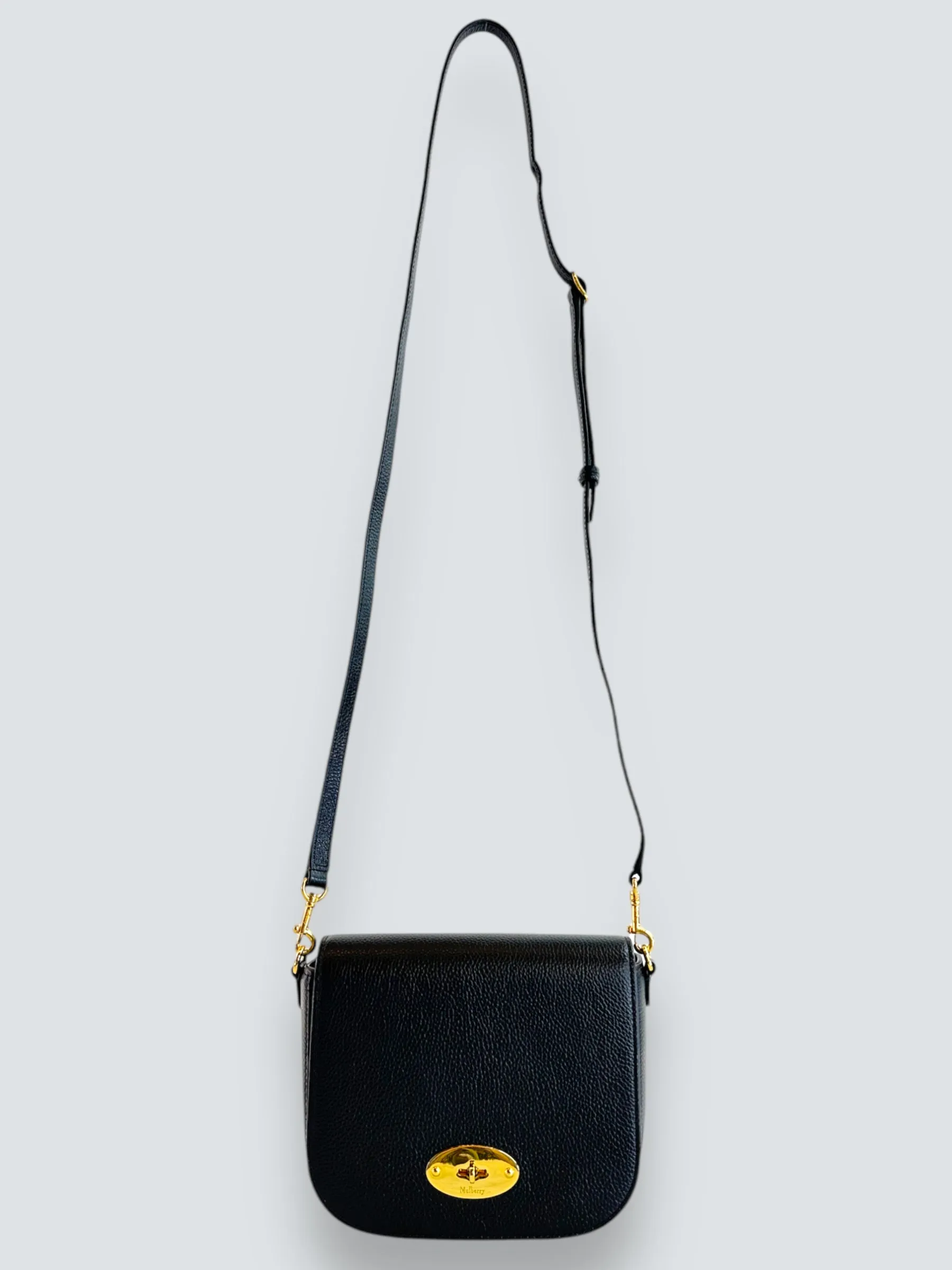 Mulberry Black Leather Small Darley Crossbody