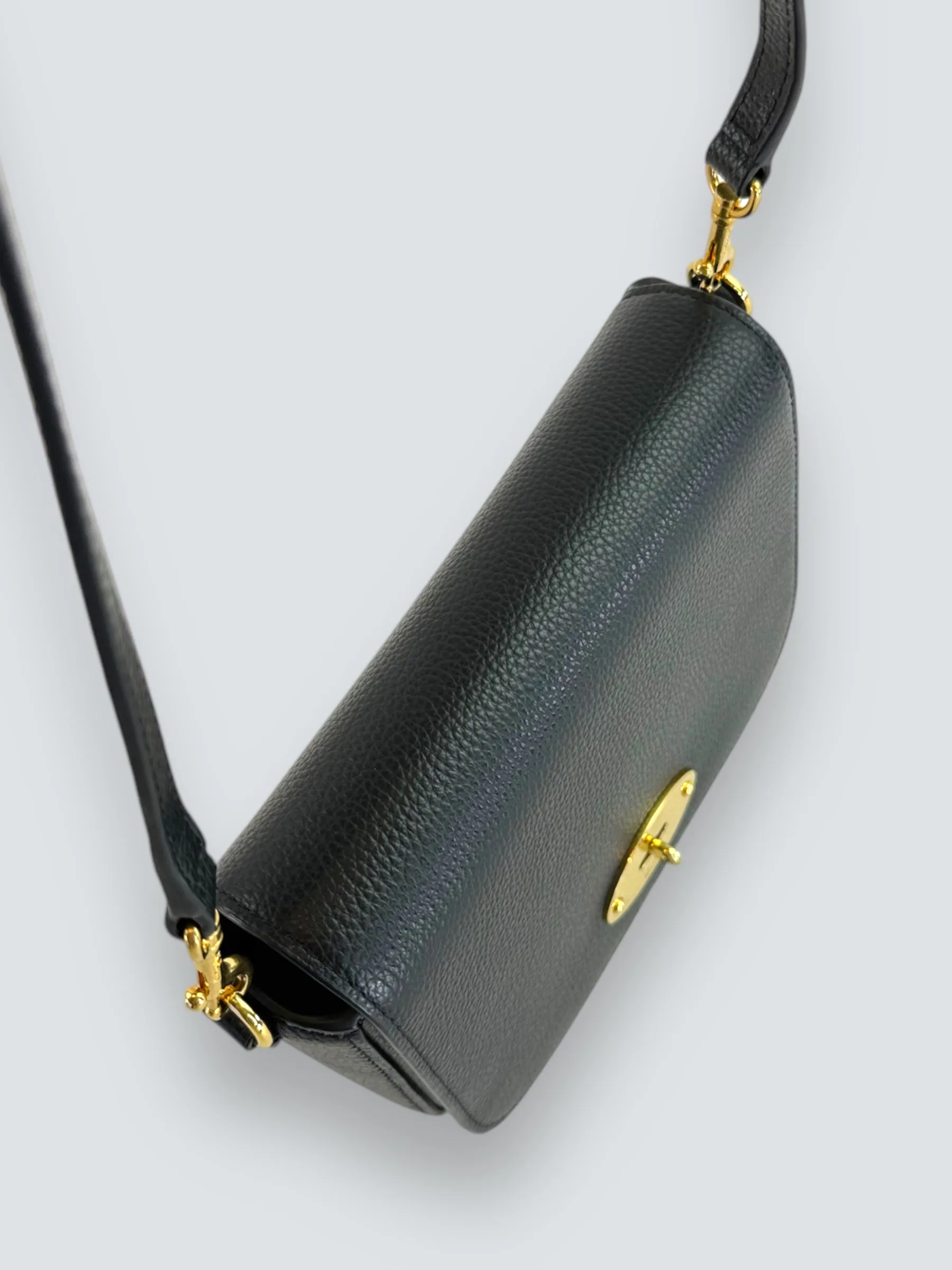 Mulberry Black Leather Small Darley Crossbody
