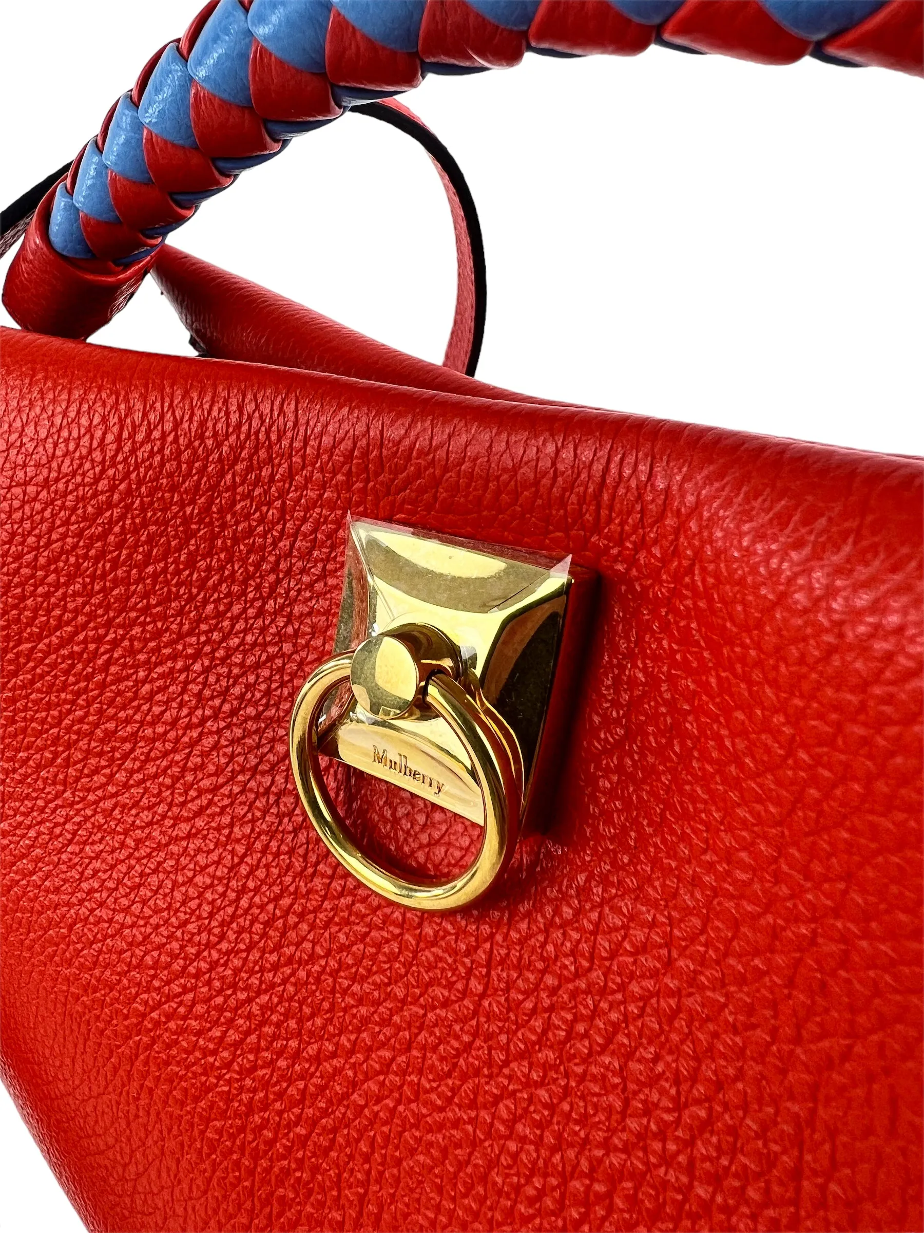 Mulberry Coral Leather Iris Shoulder Bag