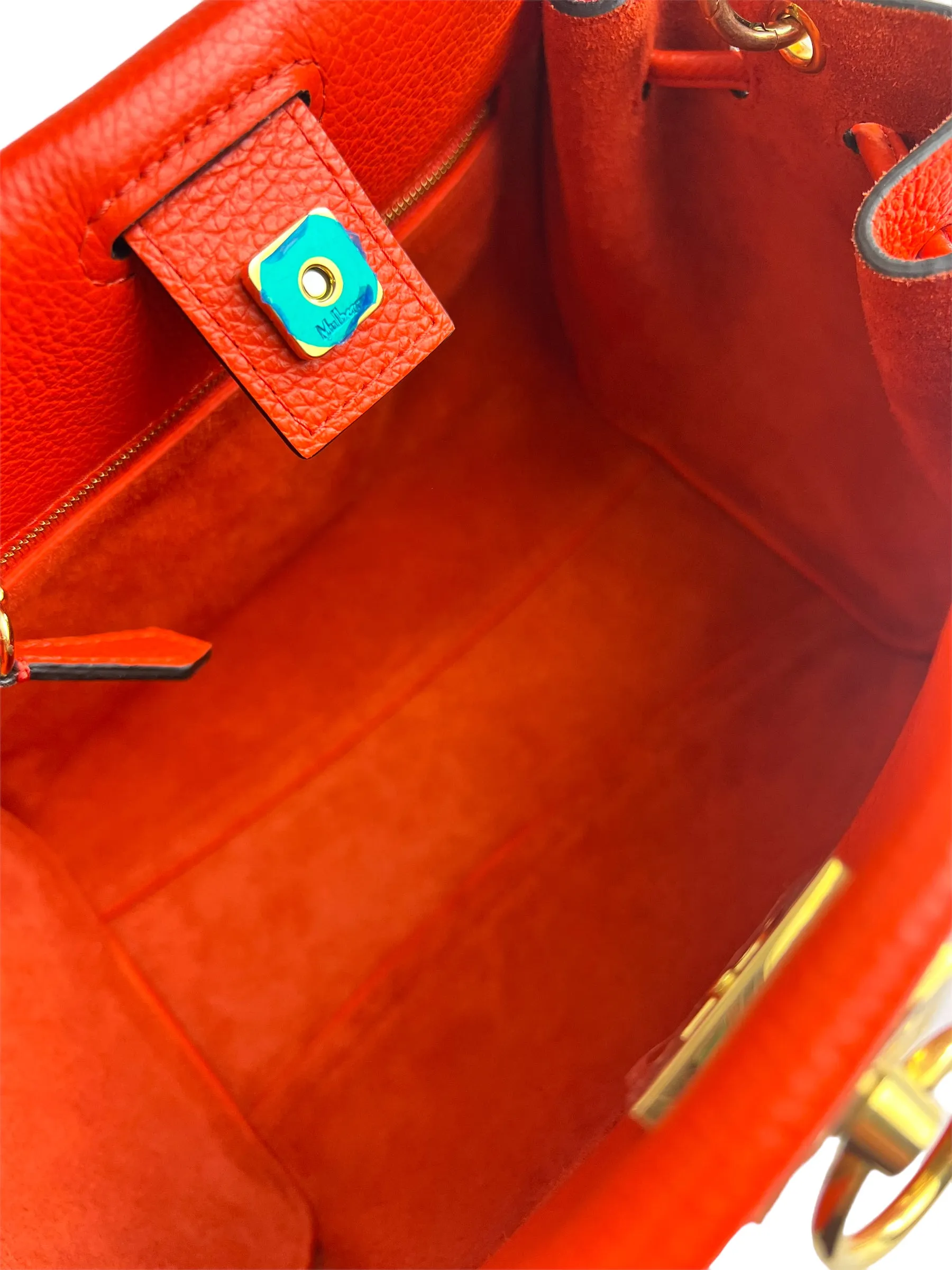 Mulberry Coral Leather Iris Shoulder Bag