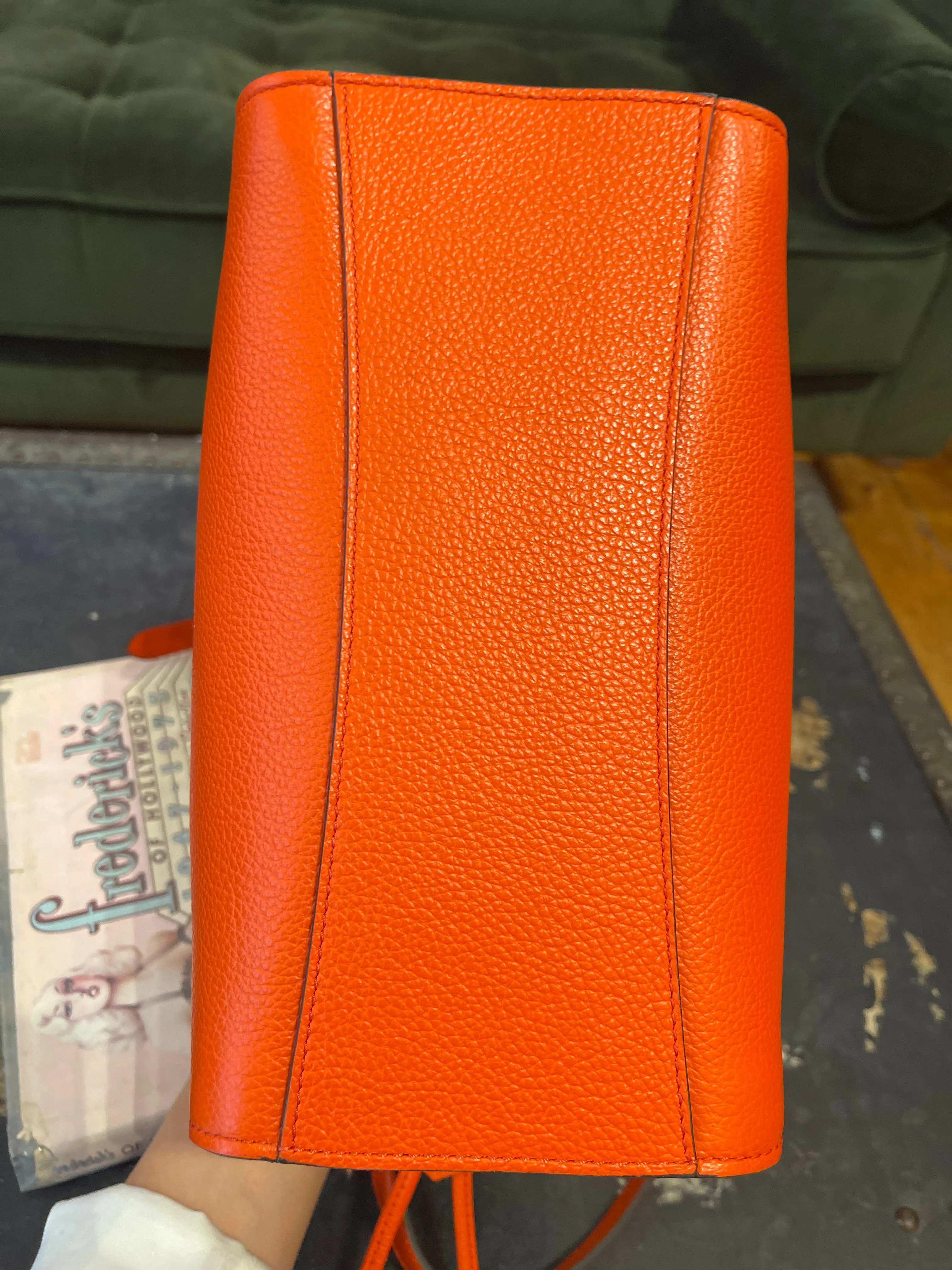 Mulberry Coral Leather Iris Shoulder Bag