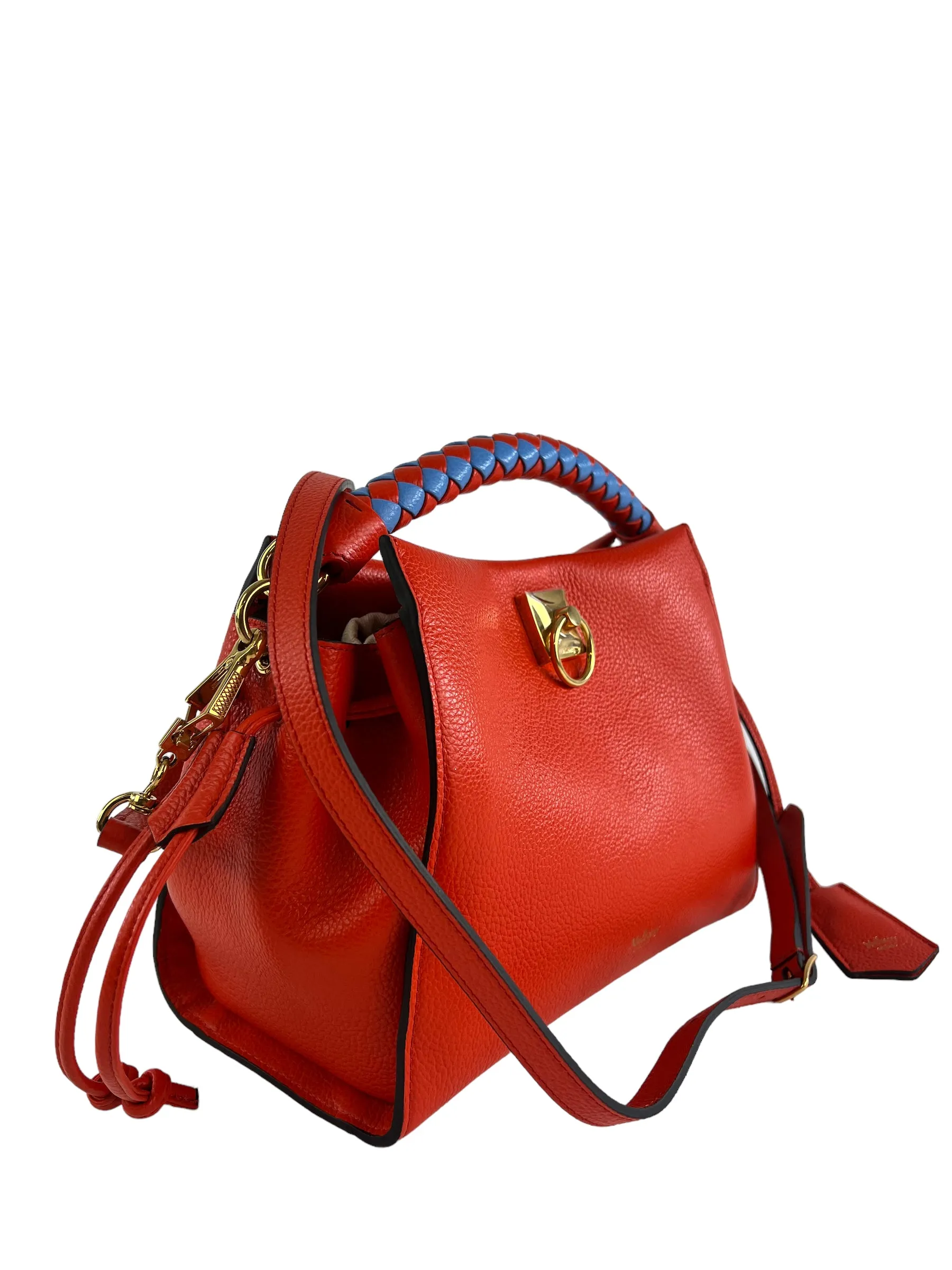 Mulberry Coral Leather Iris Shoulder Bag