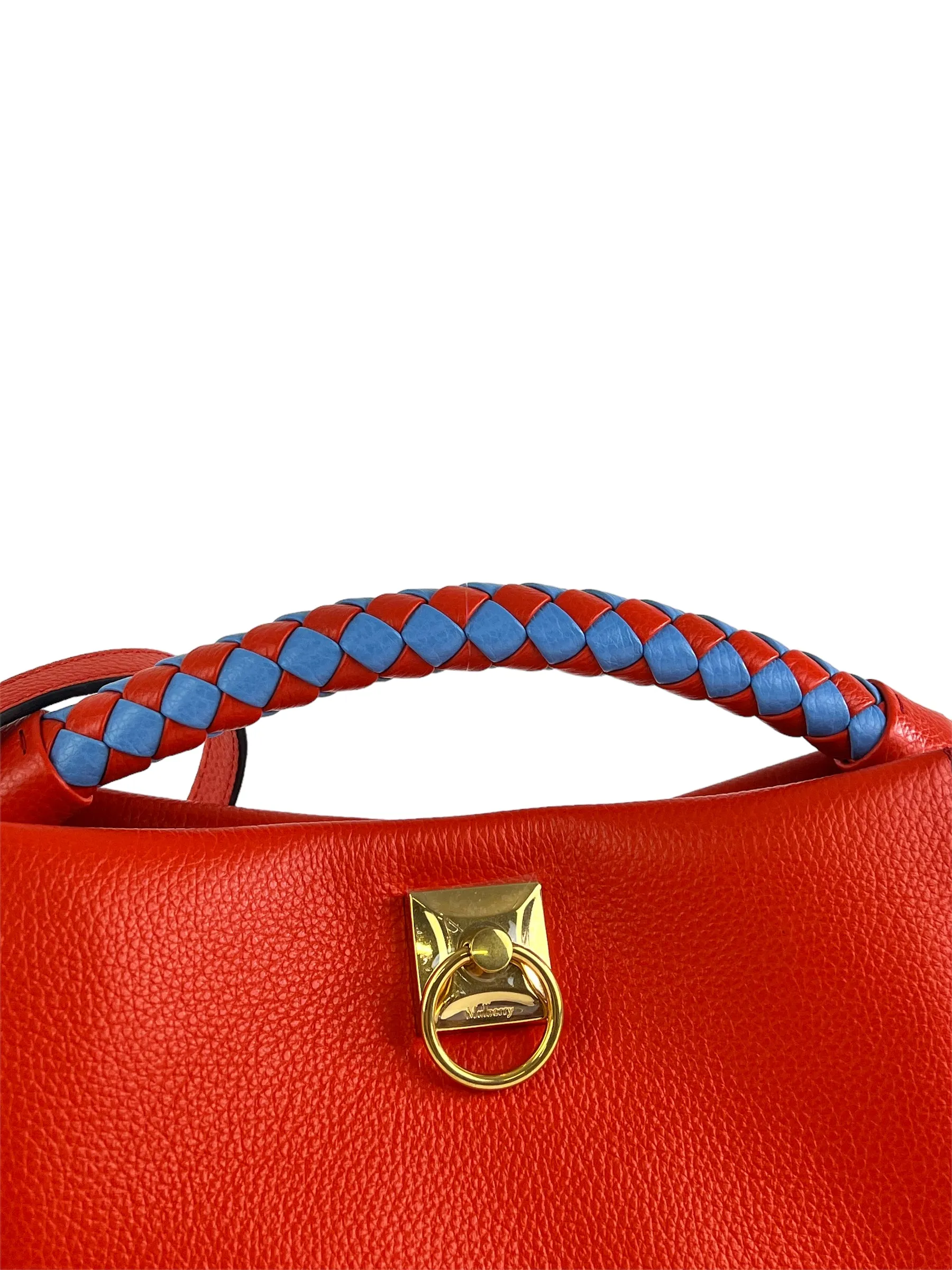 Mulberry Coral Leather Iris Shoulder Bag