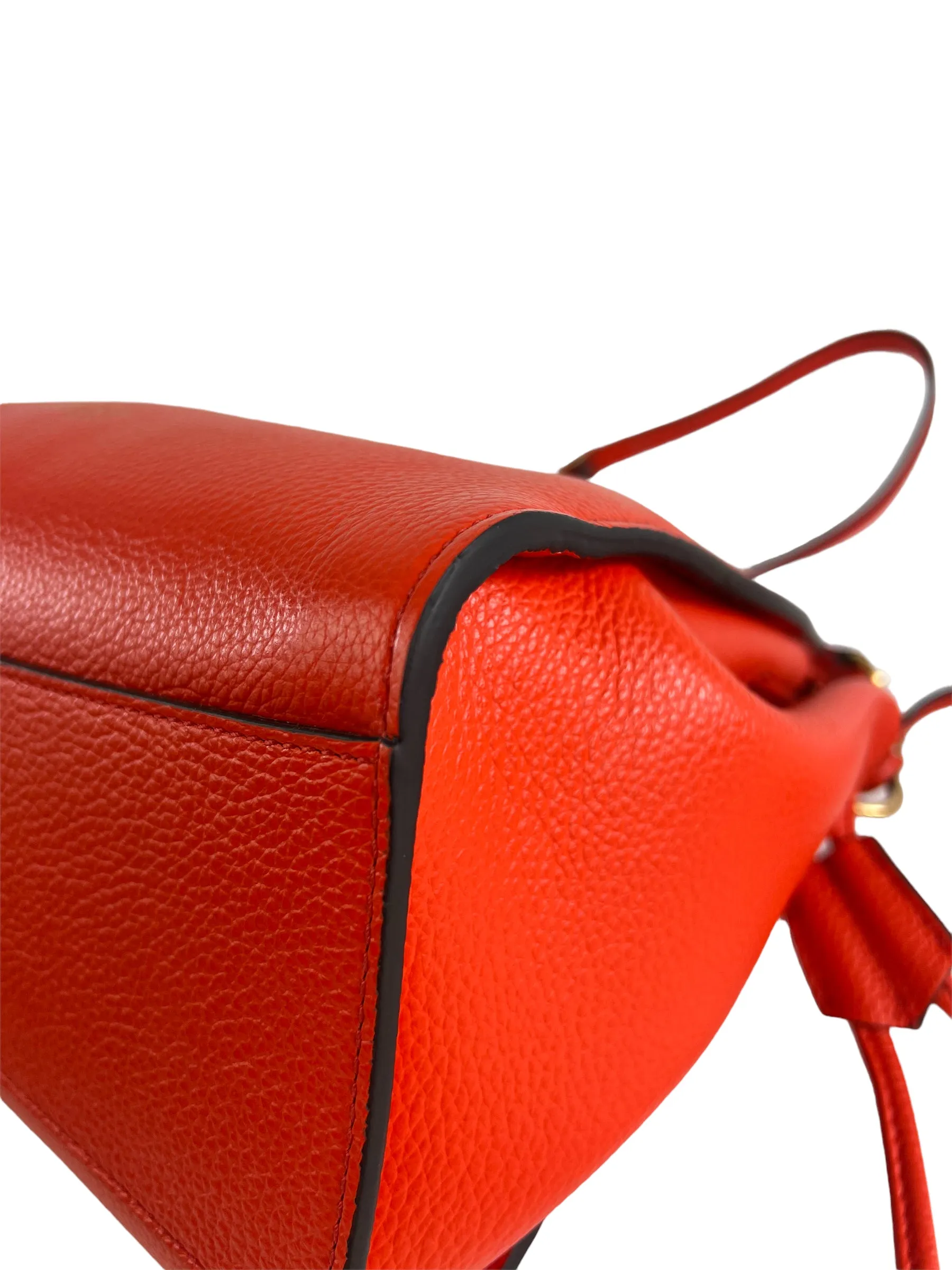 Mulberry Coral Leather Iris Shoulder Bag