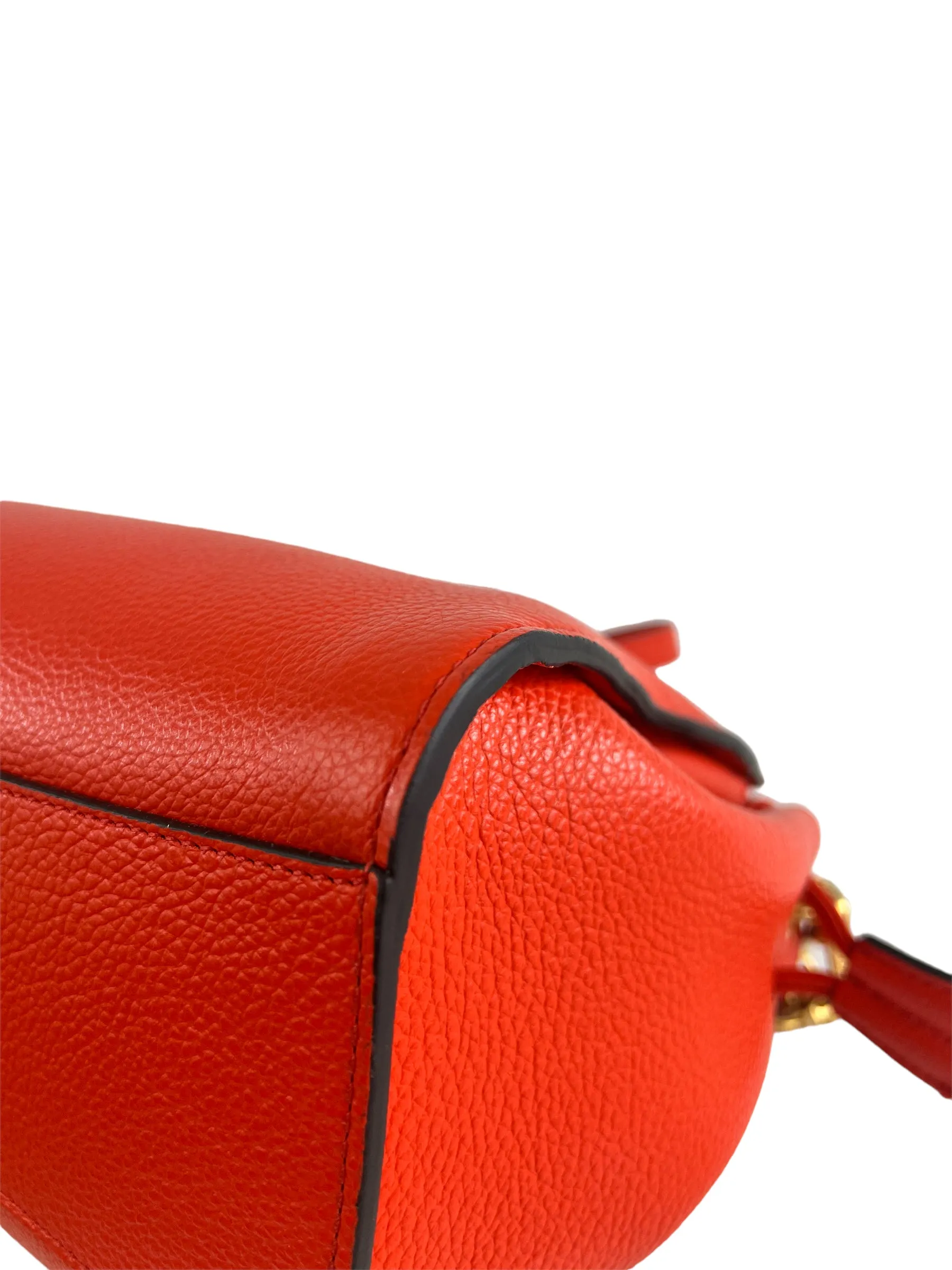 Mulberry Coral Leather Iris Shoulder Bag