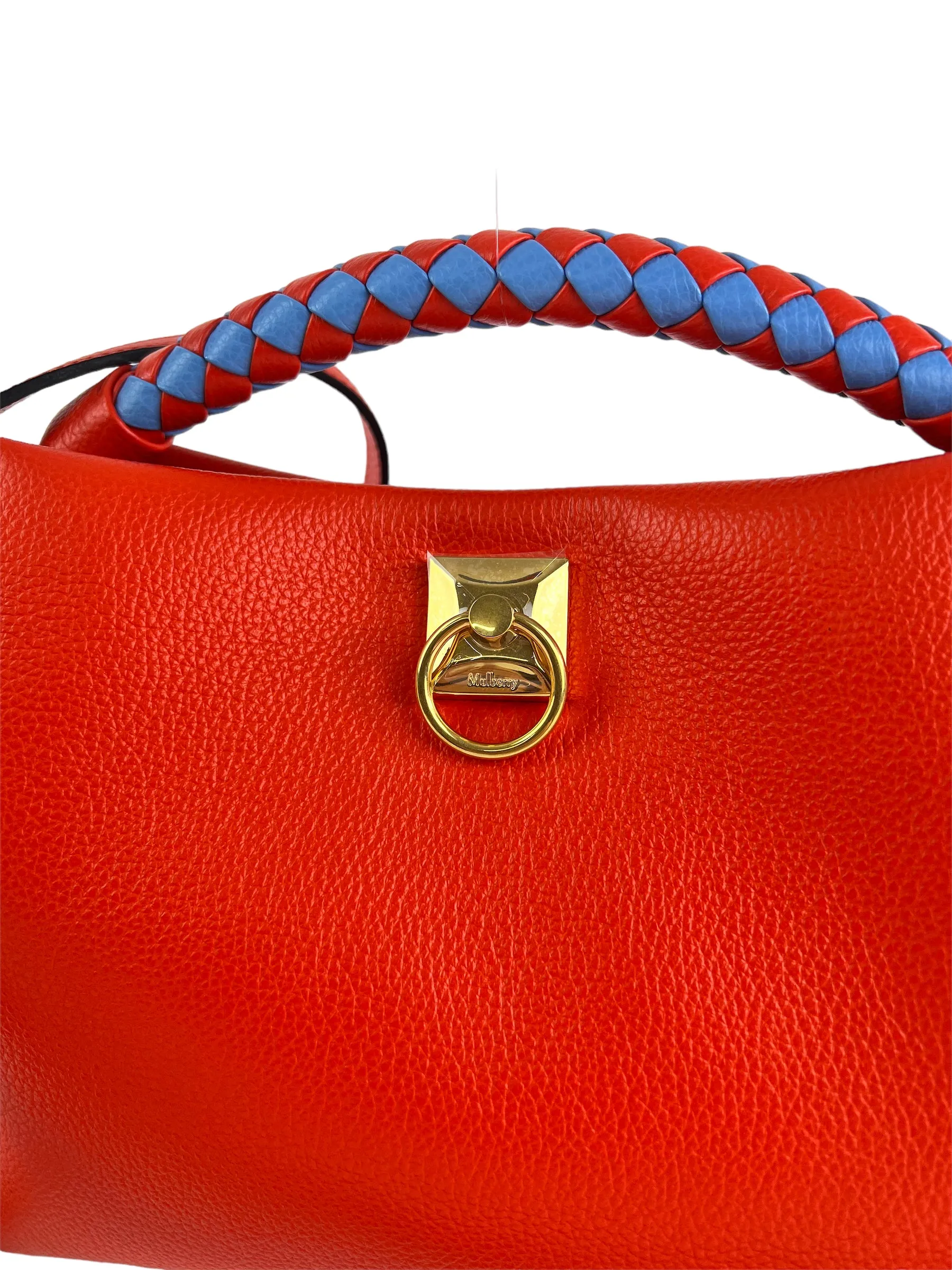 Mulberry Coral Leather Iris Shoulder Bag